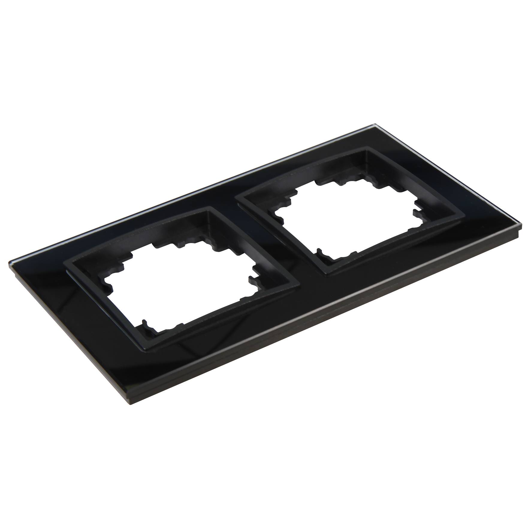 Glas-Rahmen McPower "Flair", 2-fach, schwarz