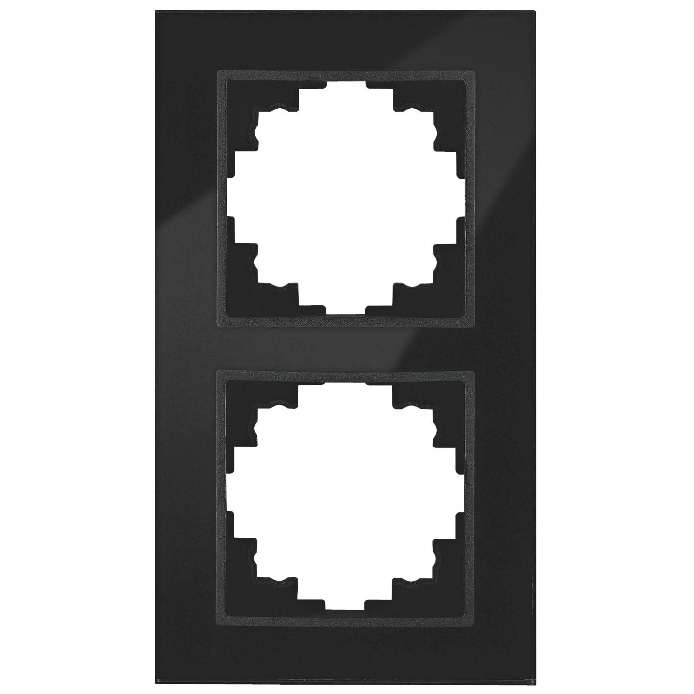 Glas-Rahmen McPower "Flair", 2-fach, schwarz