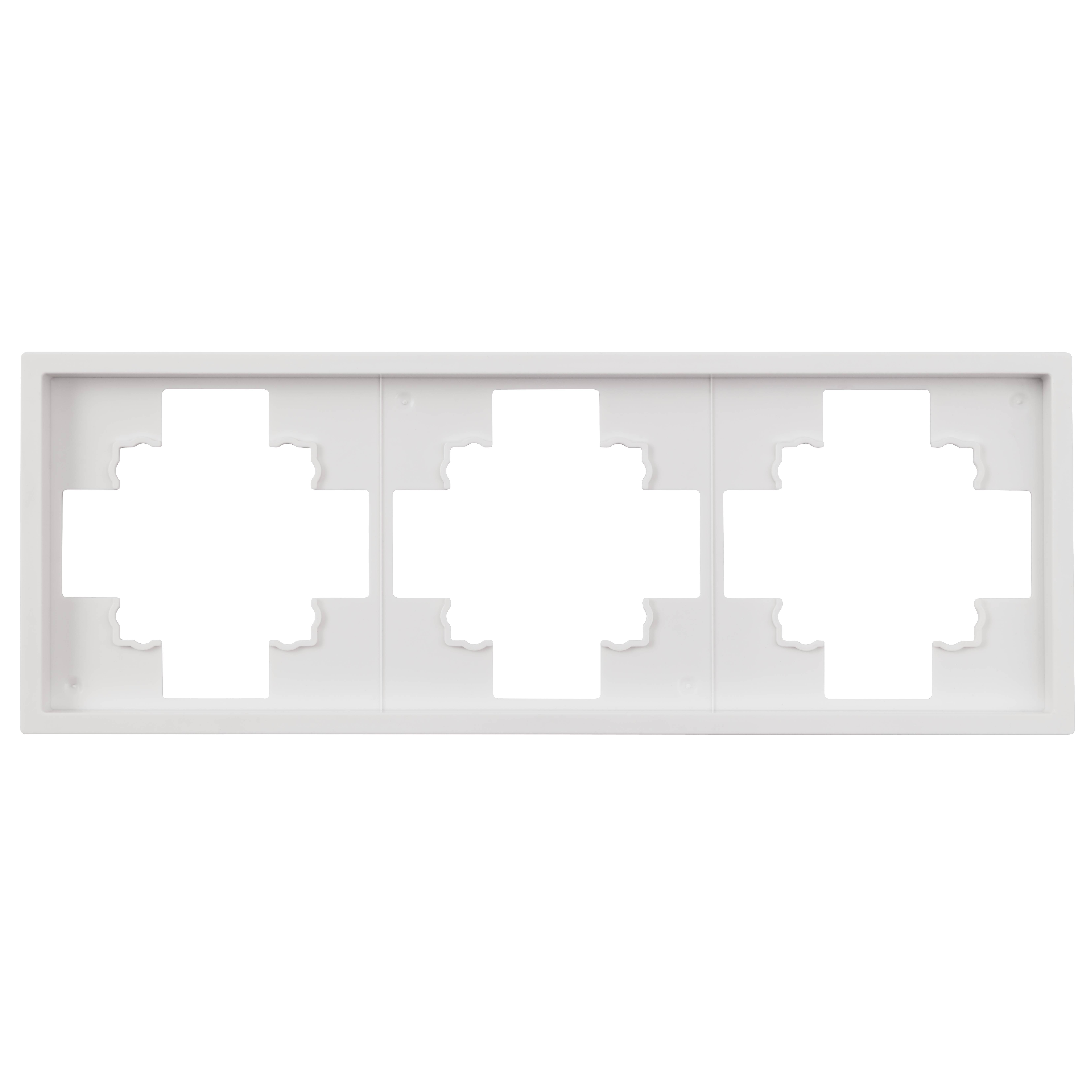 Rahmen McPower "Shallow" 3-fach, weiß