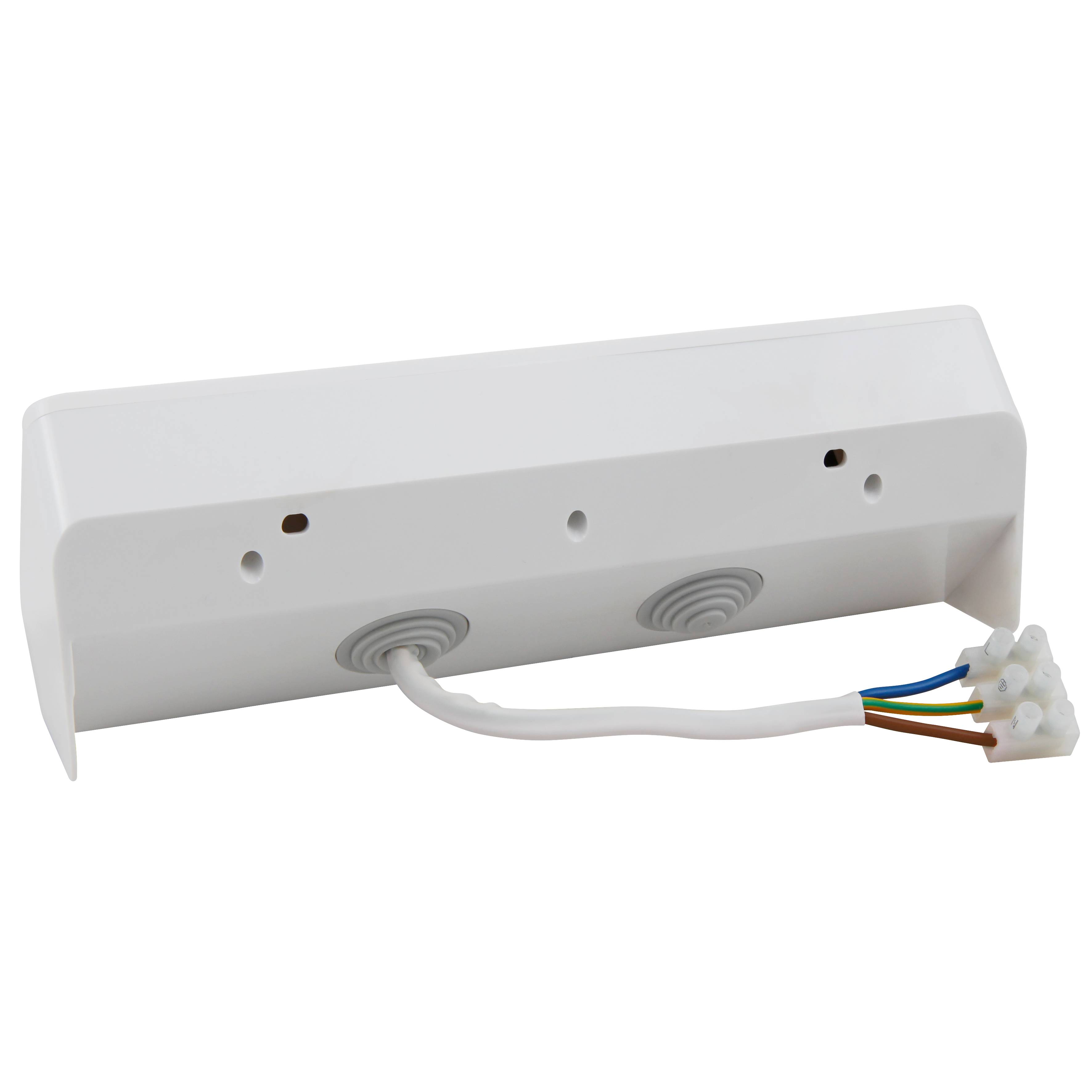 Steckdosenblock McPower "Cup" 250V~/16A, Aufbau, weiß, 3-fach Schutzkontakt