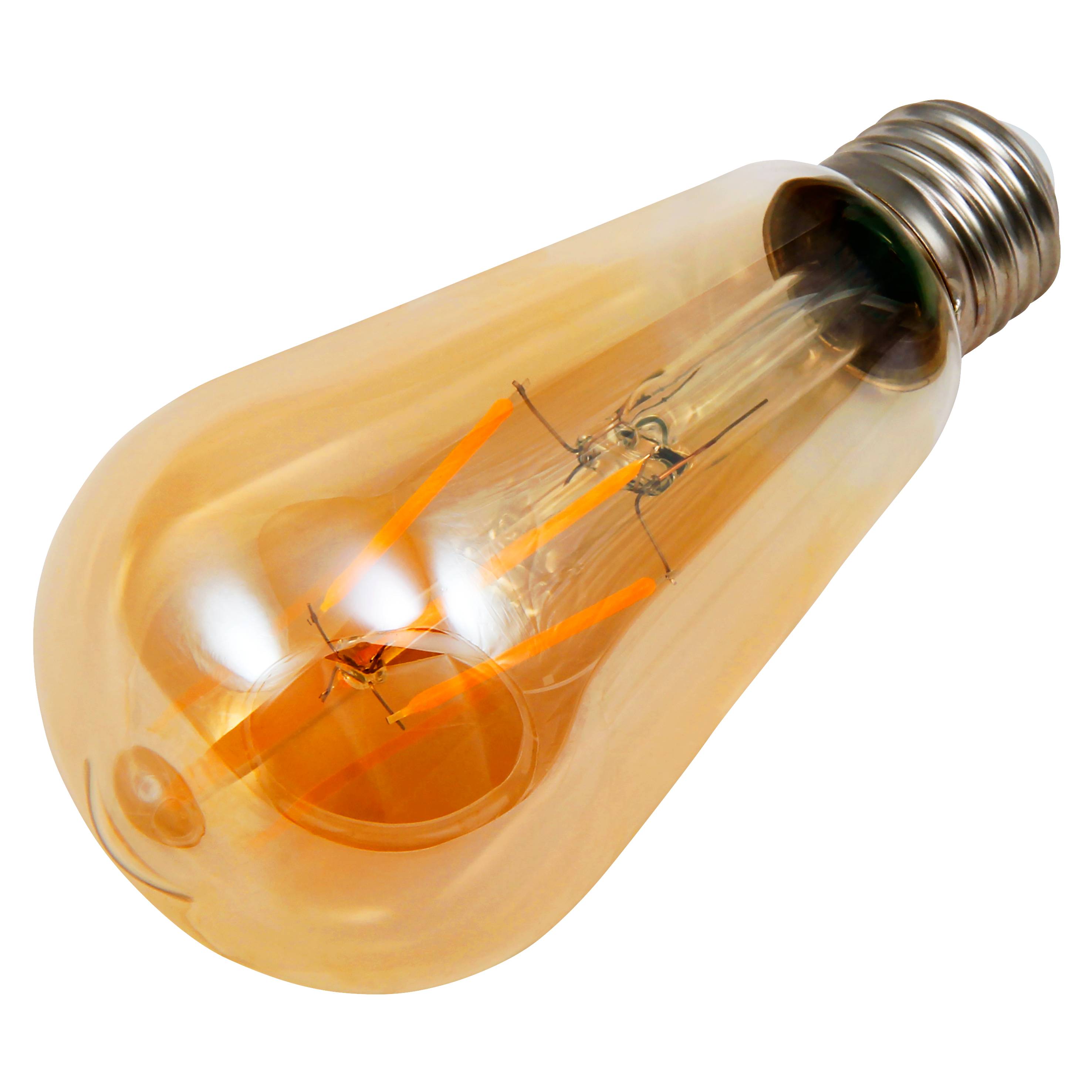 LED Filament Glühlampe McShine "Retro" E27, 4W, 420lm, warmweiß, goldenes Glas