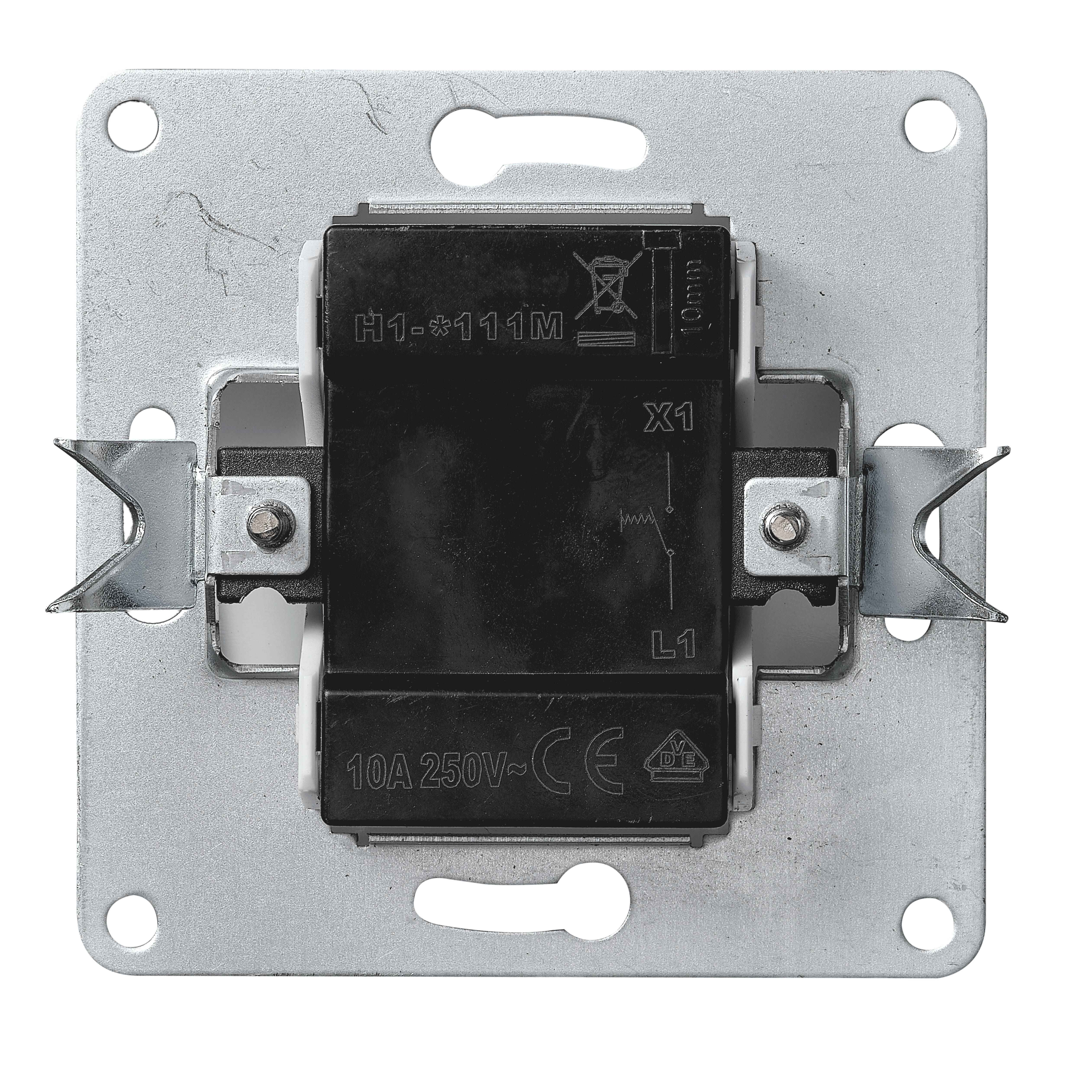 Taster McPower "Flair", 250V~/10A, UP, anthrazit