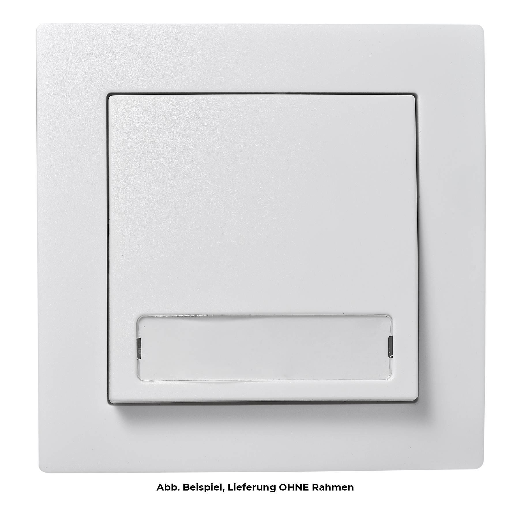 Taster McPower "Flair" mit Namensschild, 250V~/10A, UP, weiß