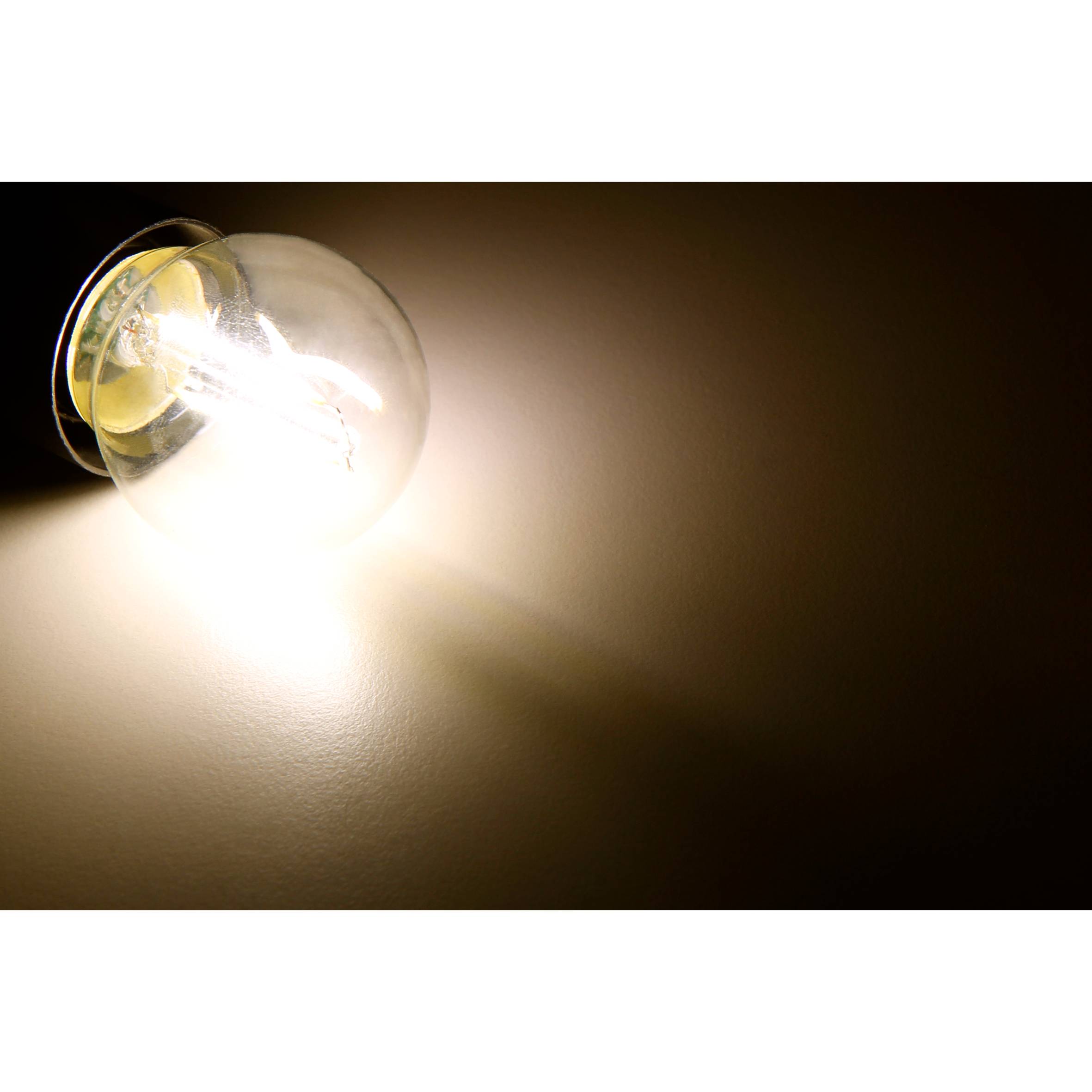 LED Filament Tropfenlampe McShine "Filed", E27, 2W, 260Lm, warmweiß, klar