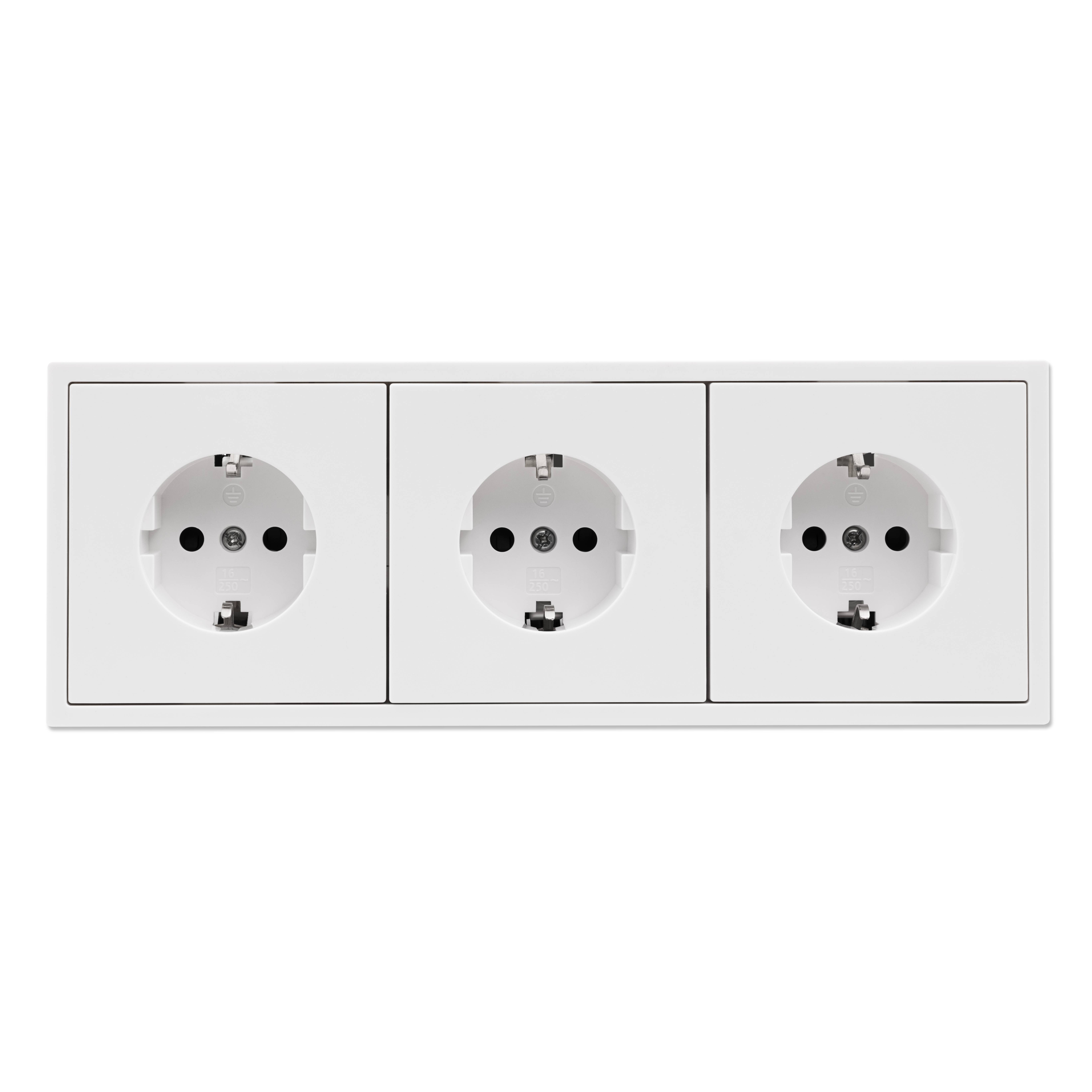 Steckdosen Set McPower Shallow "Beginner 3S-Profi" 4-teilig, Steckanschluss