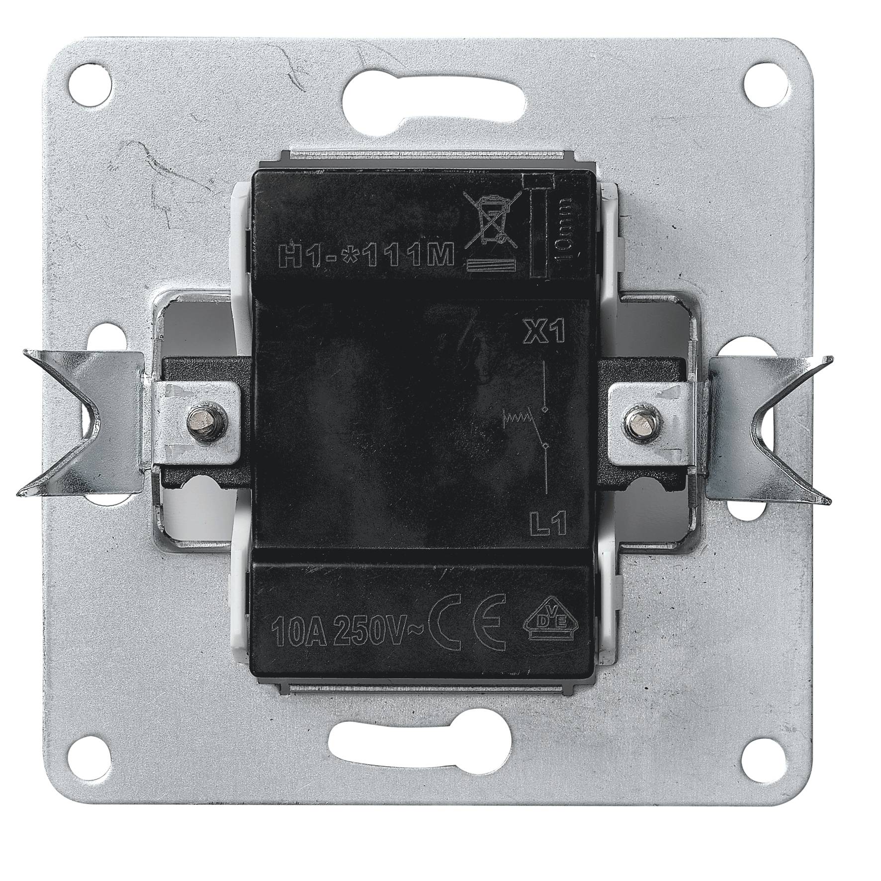 Taster McPower "Flair", 250V~/10A, UP, weiß