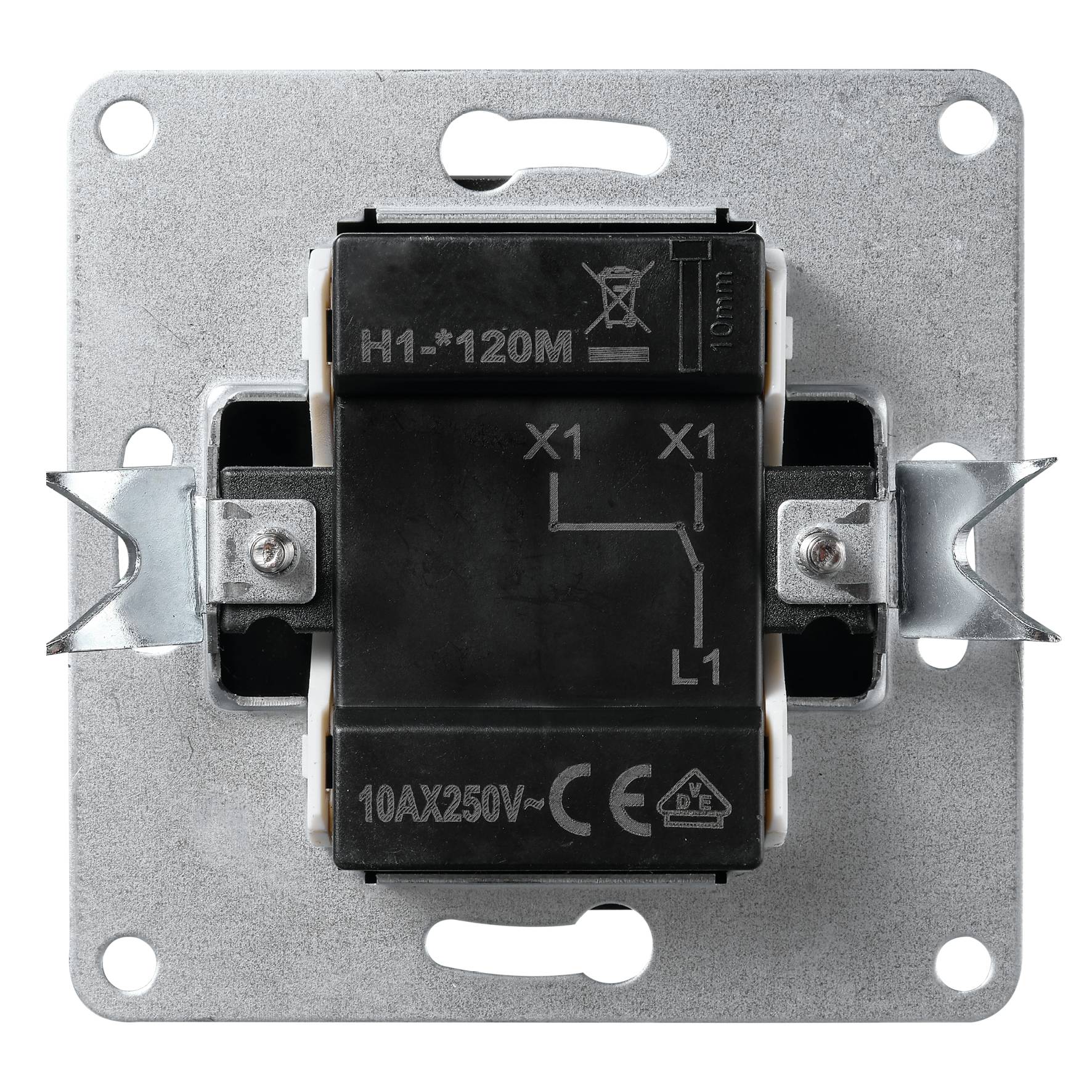 Wechselschalter McPower "Flair", 250V~/10A, UP, anthrazit