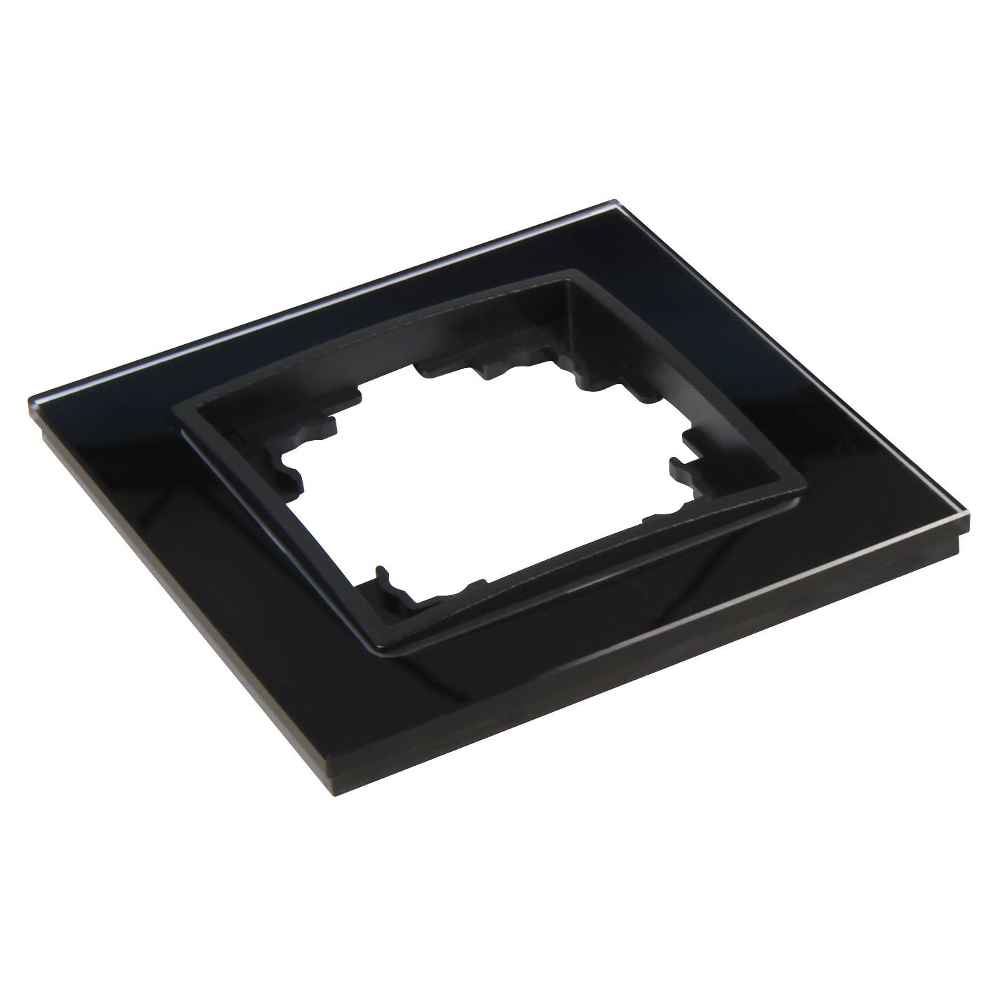 Glas-Rahmen McPower "Flair", 1-fach, schwarz