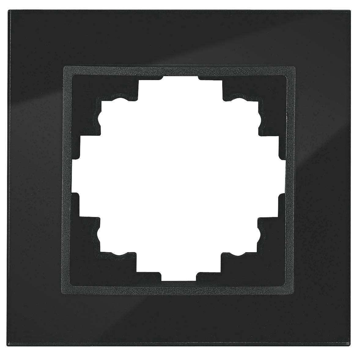 Glas-Rahmen McPower "Flair", 1-fach, schwarz