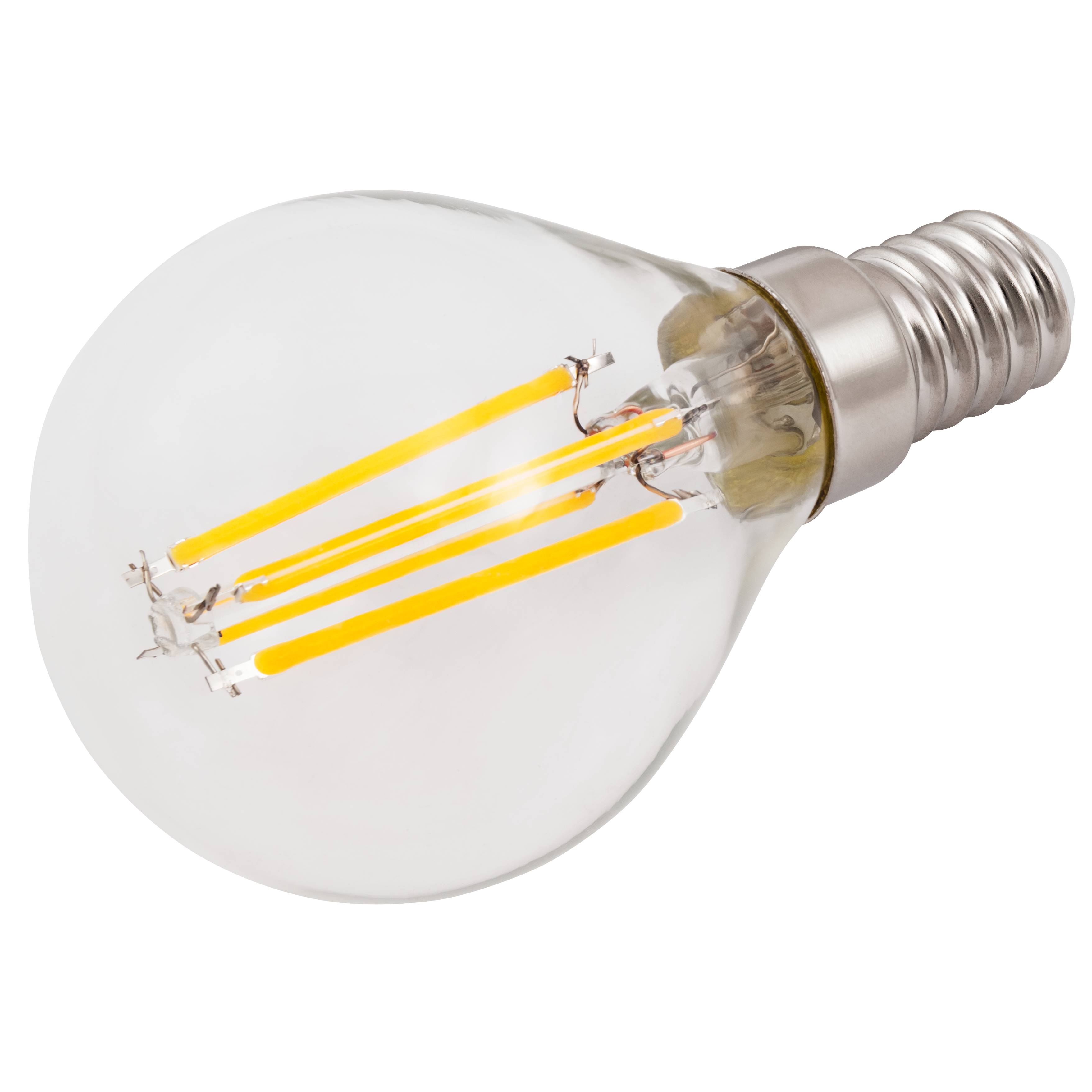 LED Filament Tropfenlampe McShine "Filed" E14, 6W, 600lm, warmweiß, dimmbar