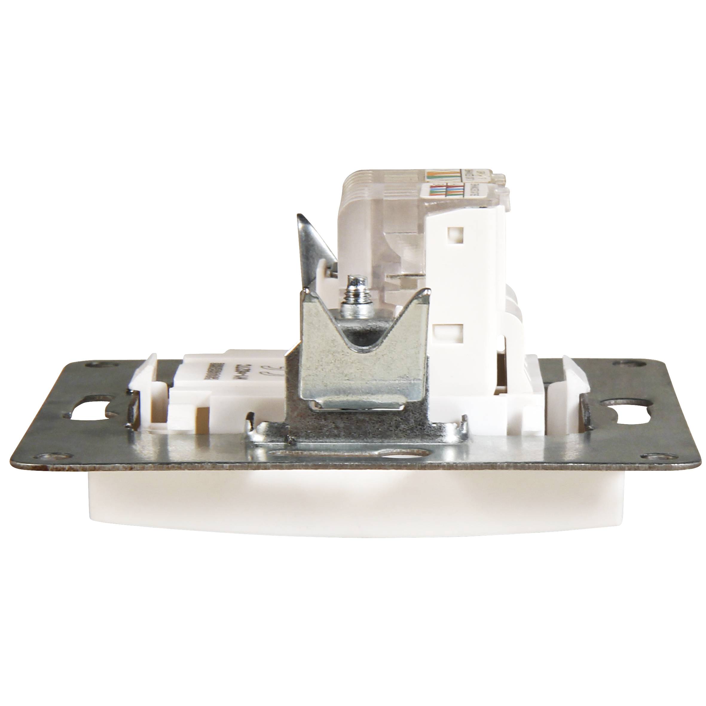 RJ45 + RJ11 Dose McPower "Flair" für ISDN, Cat, UP, weiß