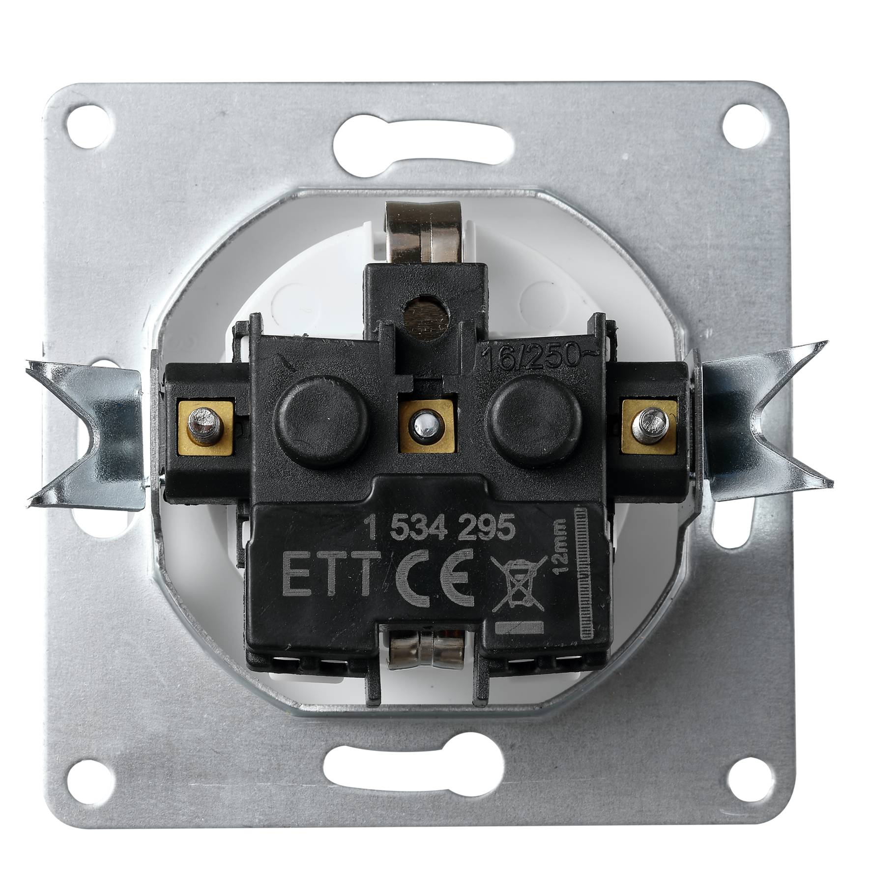 Schutzkontakt-Steckdose McPower "Cup" 250V~/16A, UP, Einsteckschutz, weiß