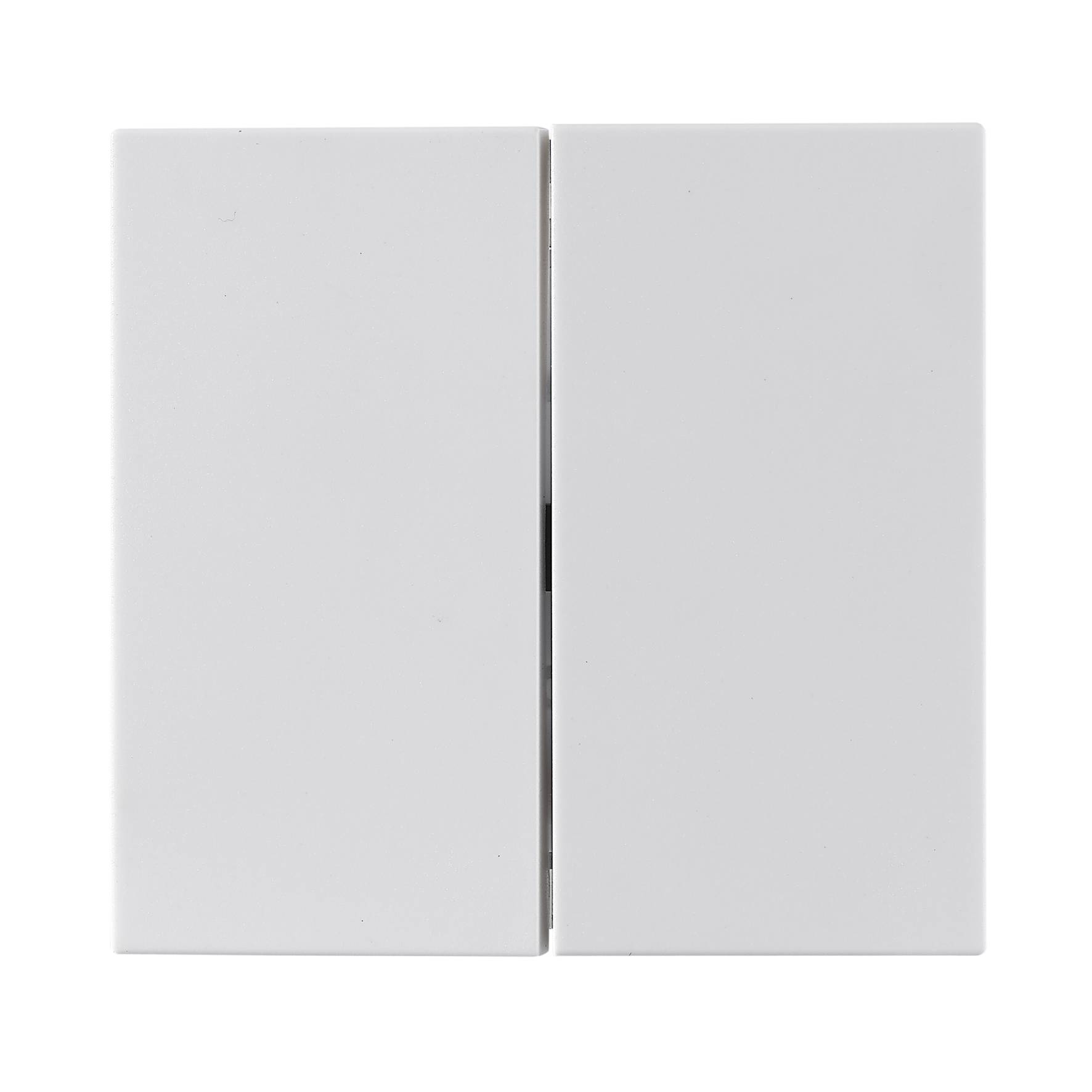 Serien-Schalter McPower "Shallow" 2-fach, 250V~/10A, UP, Steckanschluss, weiß