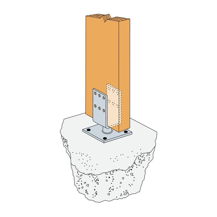 SST Pfostenhalter PTB48G