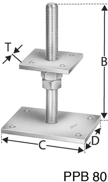 SST Stützenfuß PPS80G-B