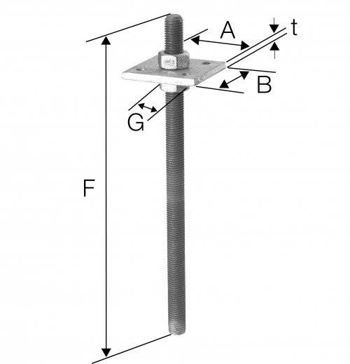 SST Stützenfuß PPS80G-B
