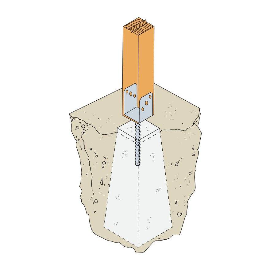 SST Pfostenhalter PDL100/60G-B