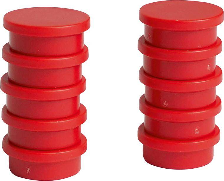 Organisationsmagnet rund rot 20mm Eclipse