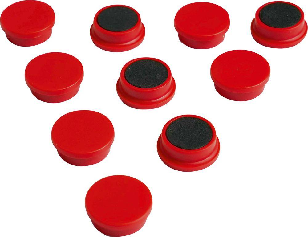 Organisationsmagnet rund rot 20mm Eclipse
