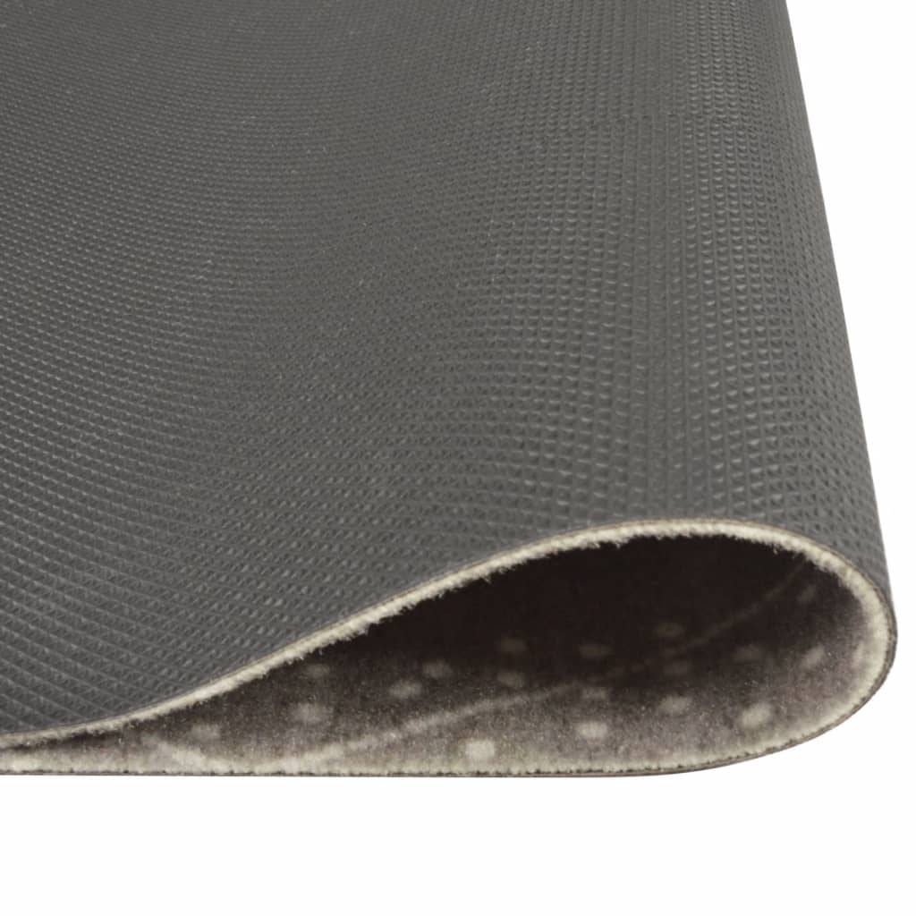 vidaXL Küchenteppich Waschbar Raute 60x180 cm Samt