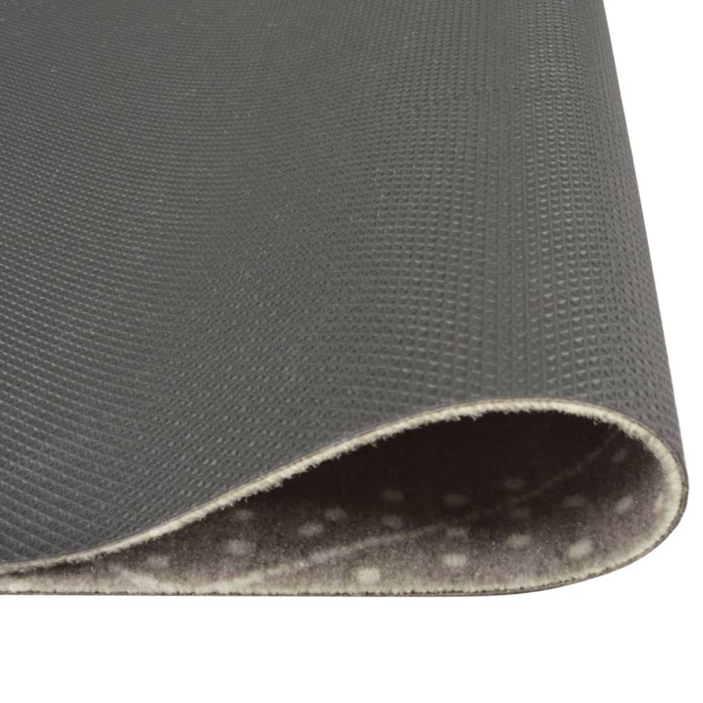 vidaXL Küchenteppich Waschbar Raute 60x300 cm Samt