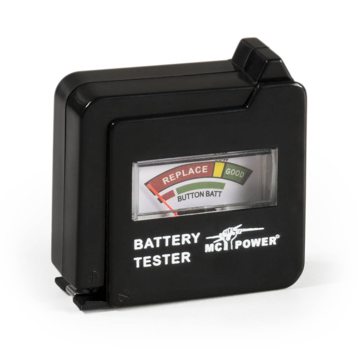 Batterietester McPower "EL-BT 6" für AAA, AA, C, D, 9 V Batterien