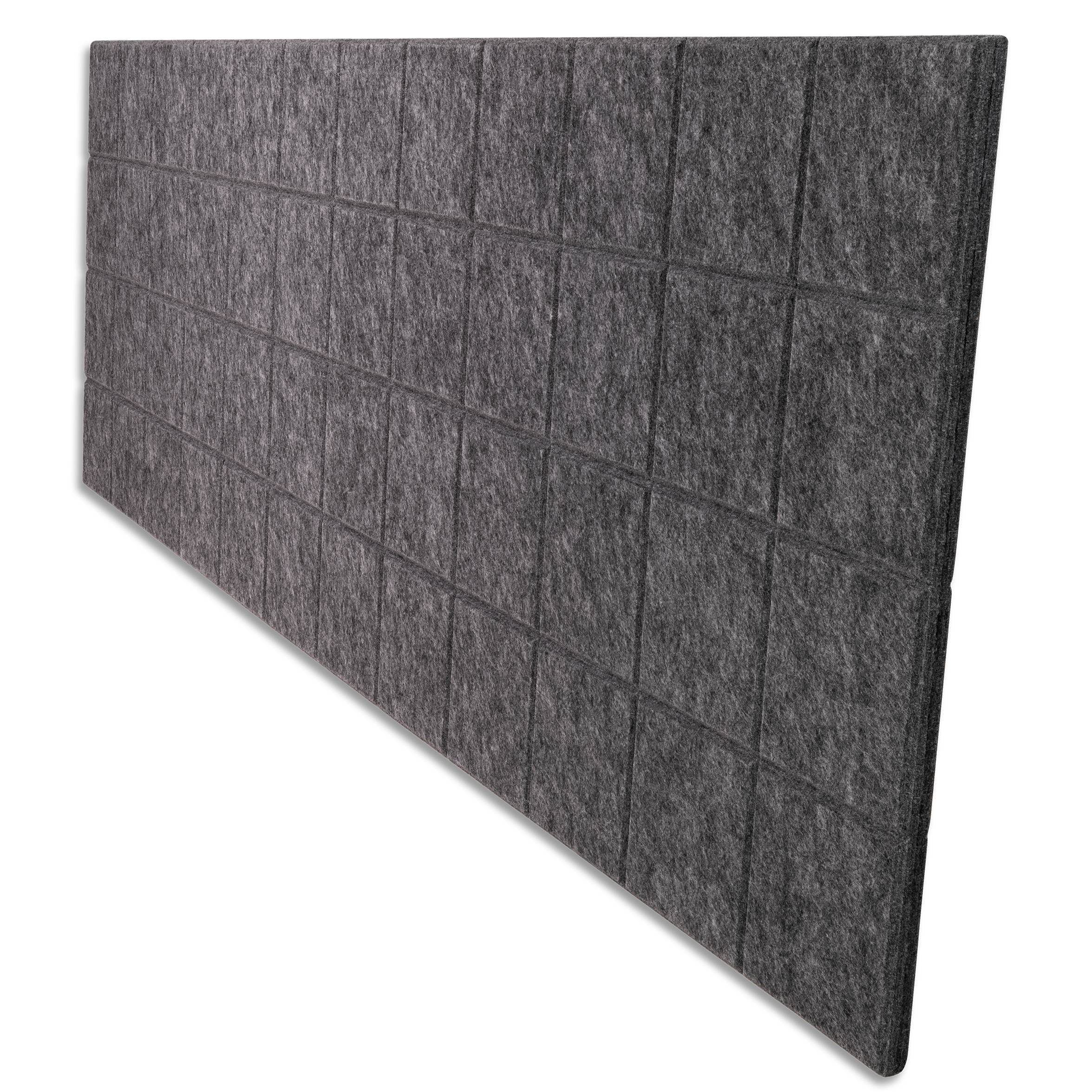 Akustik-Trennwand imstande, 120x40cm, grau, Filz