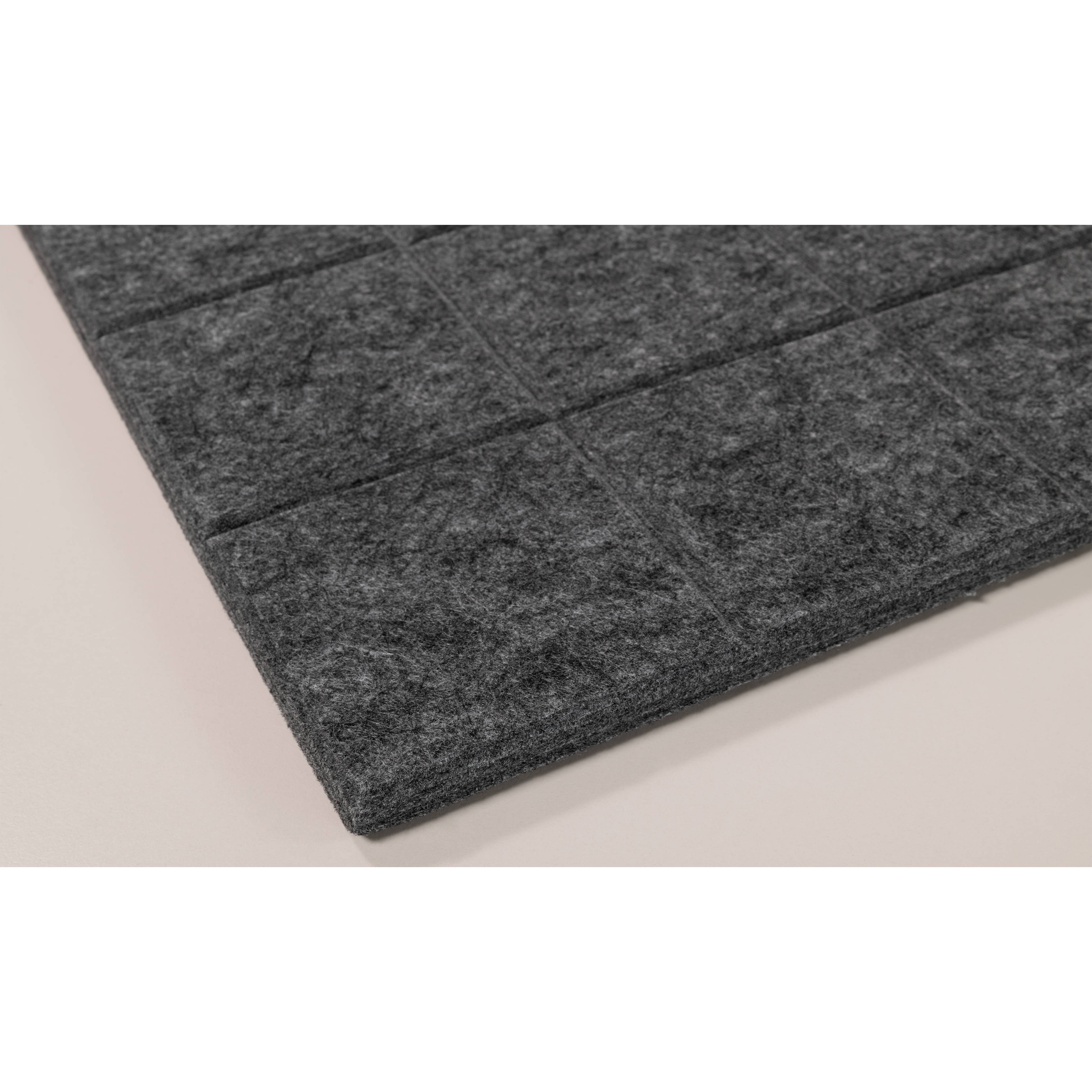 Akustik-Trennwand imstande, 120x40cm, grau, Filz