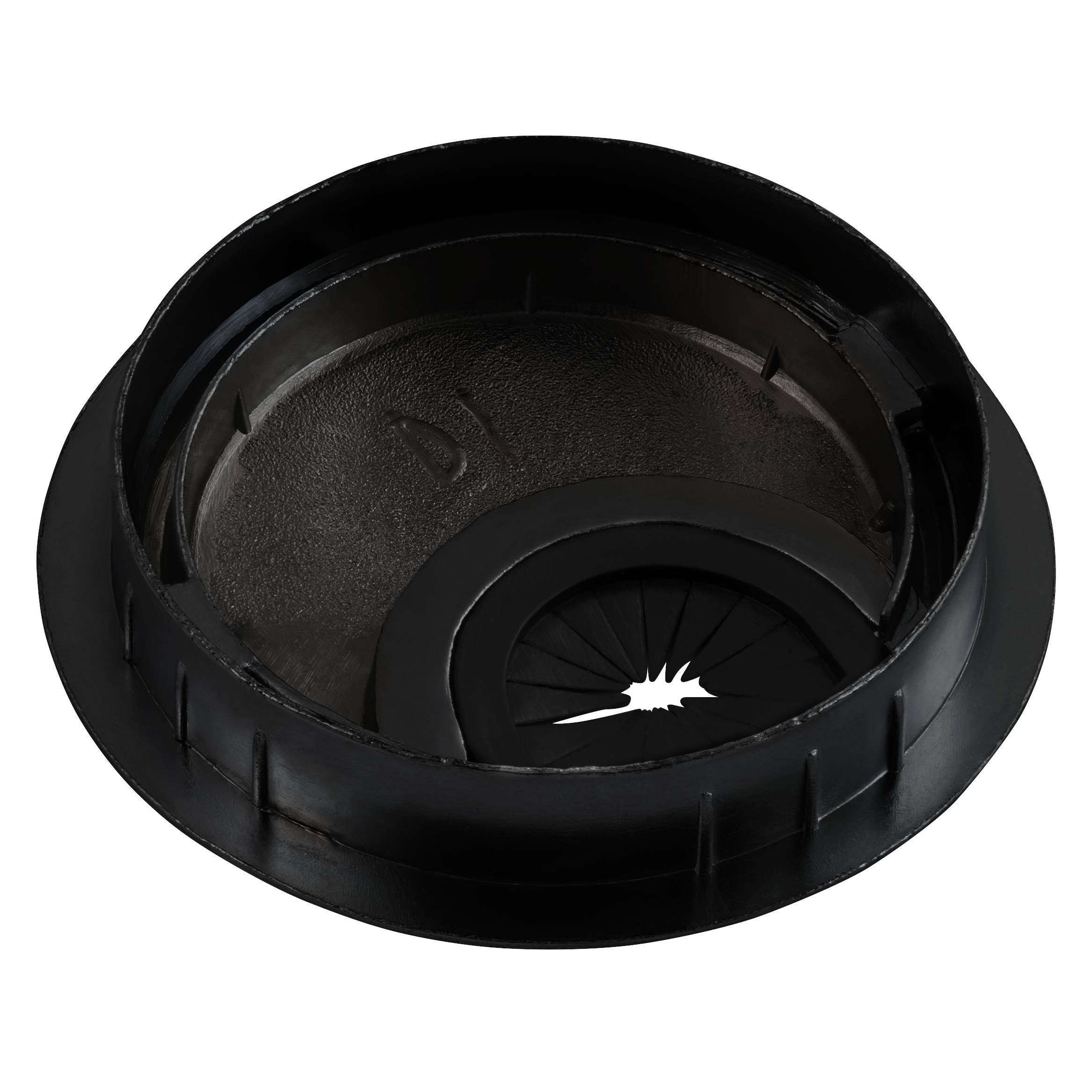 Kabeldurchführung McPower "WB-02" aus Metall, schwarz, Ø70mm