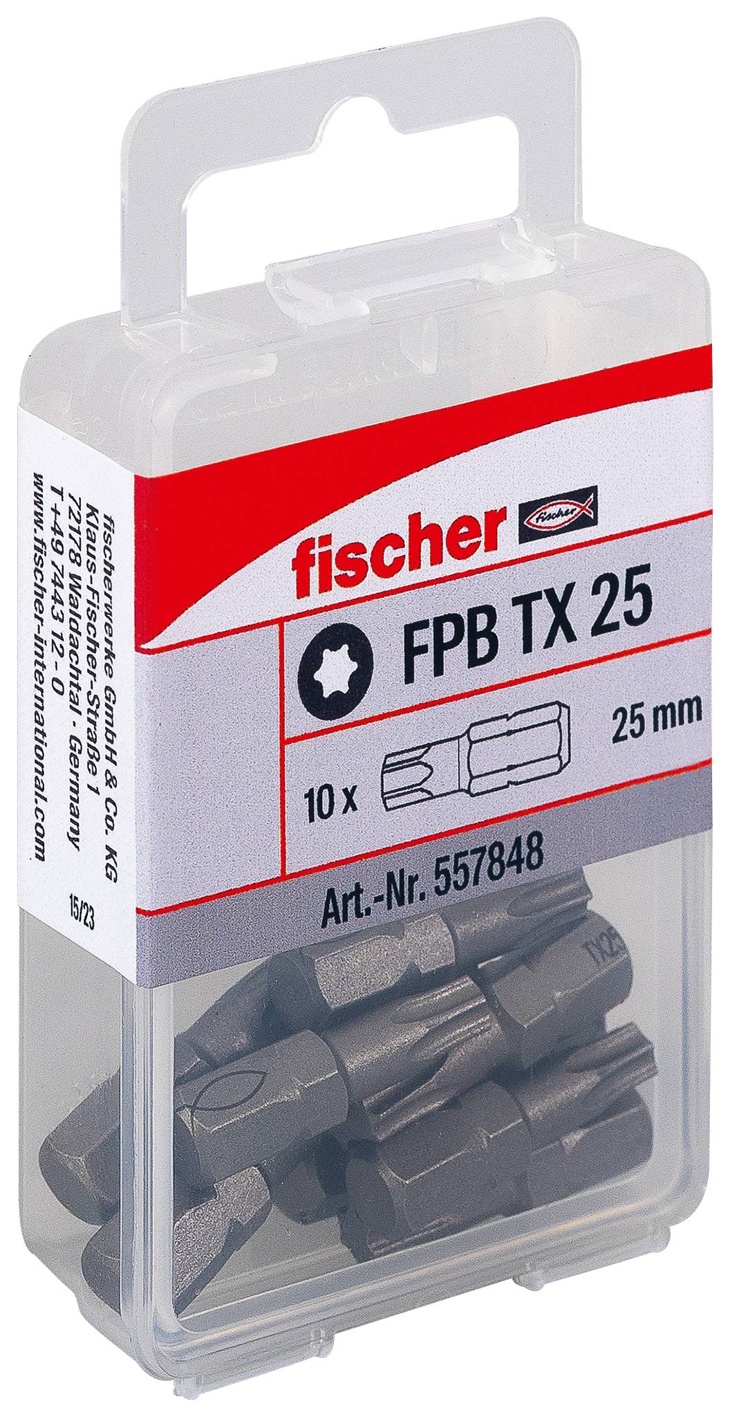 Fischer 10x ProfiBit FPB T 25 - 557848