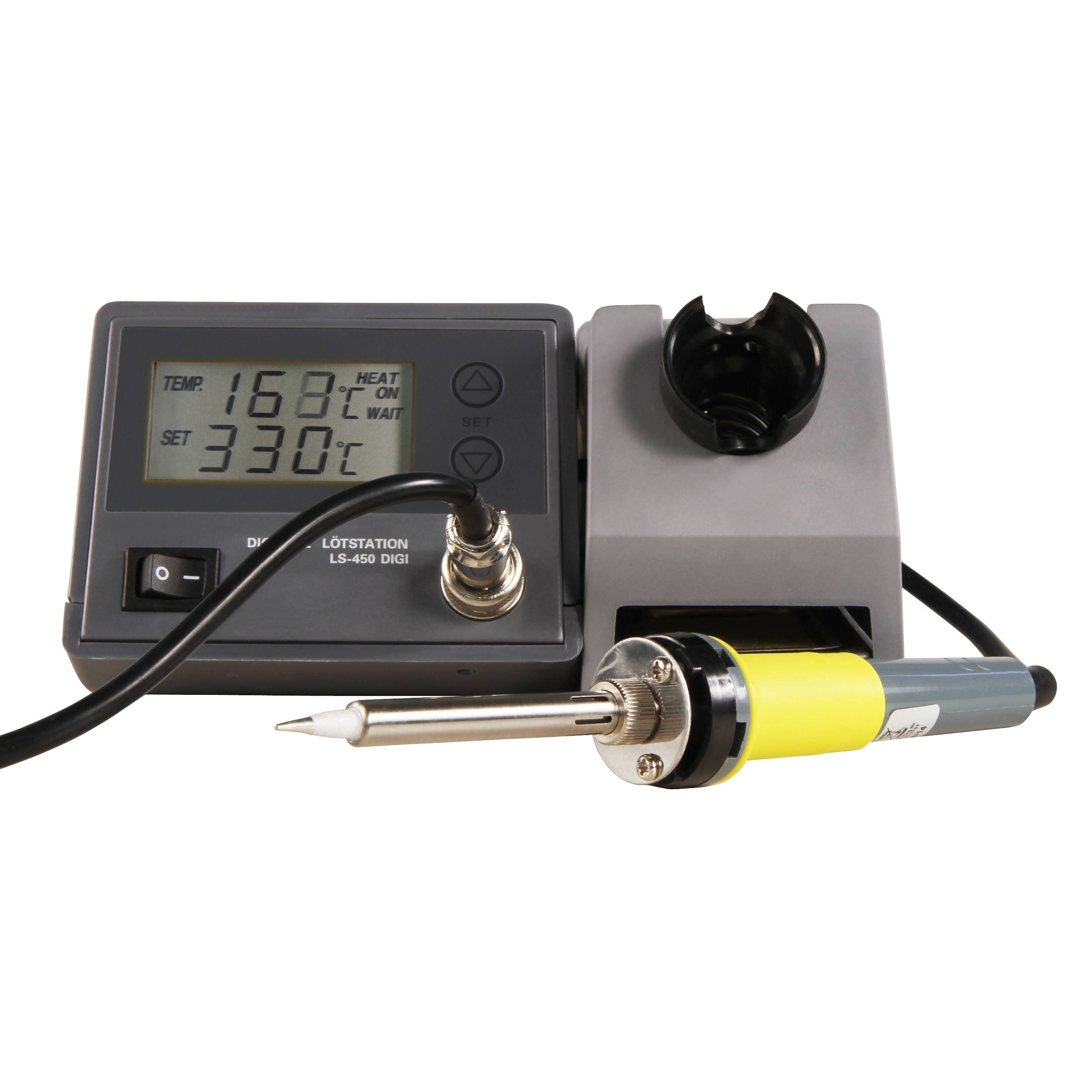 Digitale Lötstation McPower "LS-450 digi", 230V / 50 Hz, 48W-Lötkolben, grau