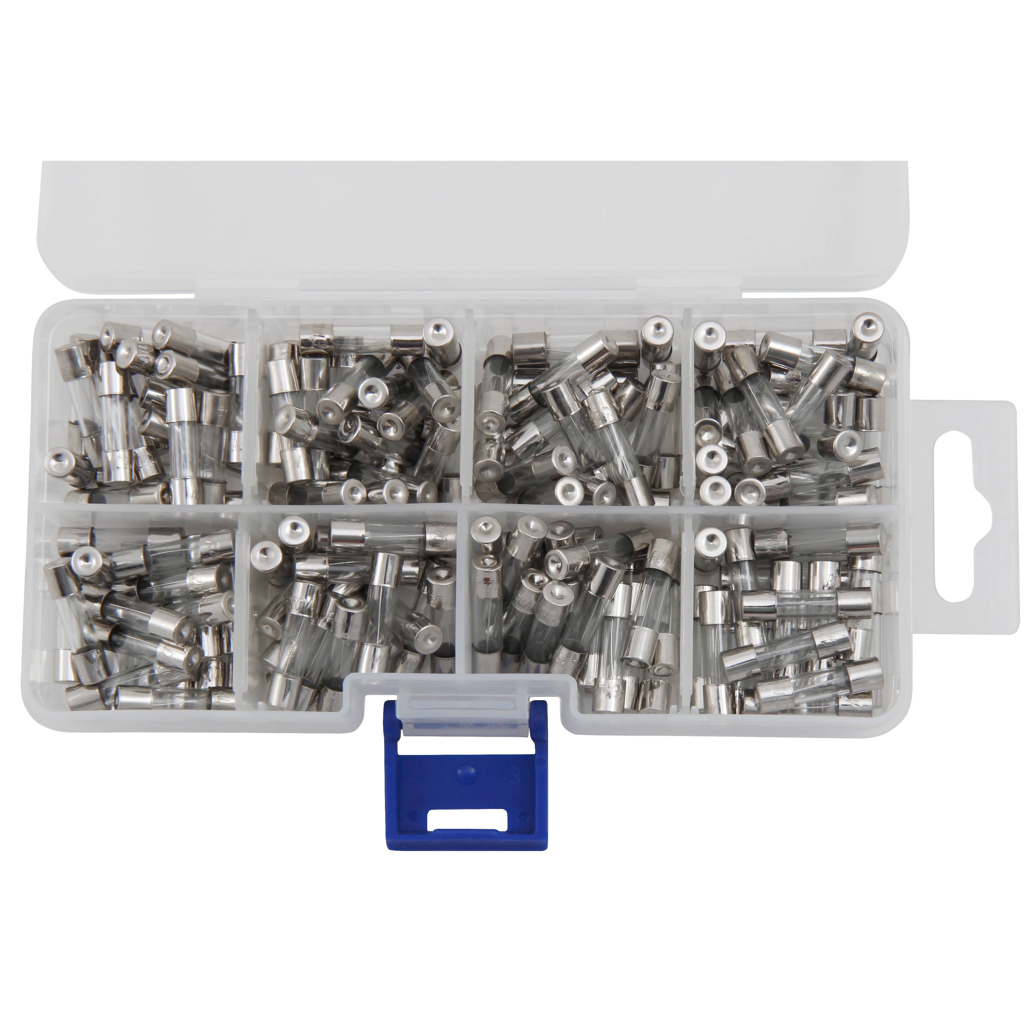 Sicherungssortiment, McPower 160-teilig, flink, je 20 St., 500mA-10A