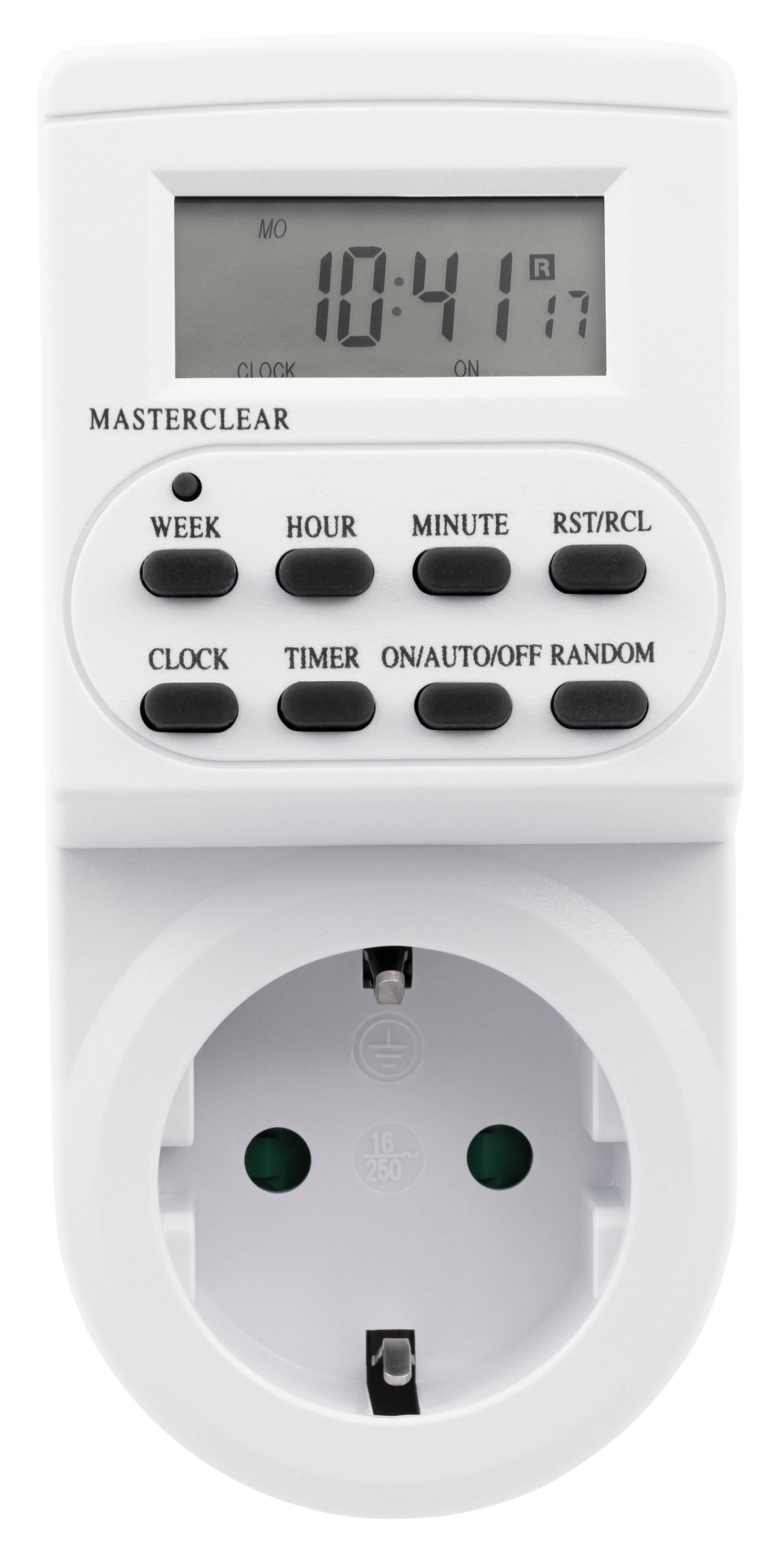Digitale Zeitschaltuhr McPower "AZ-62" 10 Schaltprogramme, 12/24Std Zyklus