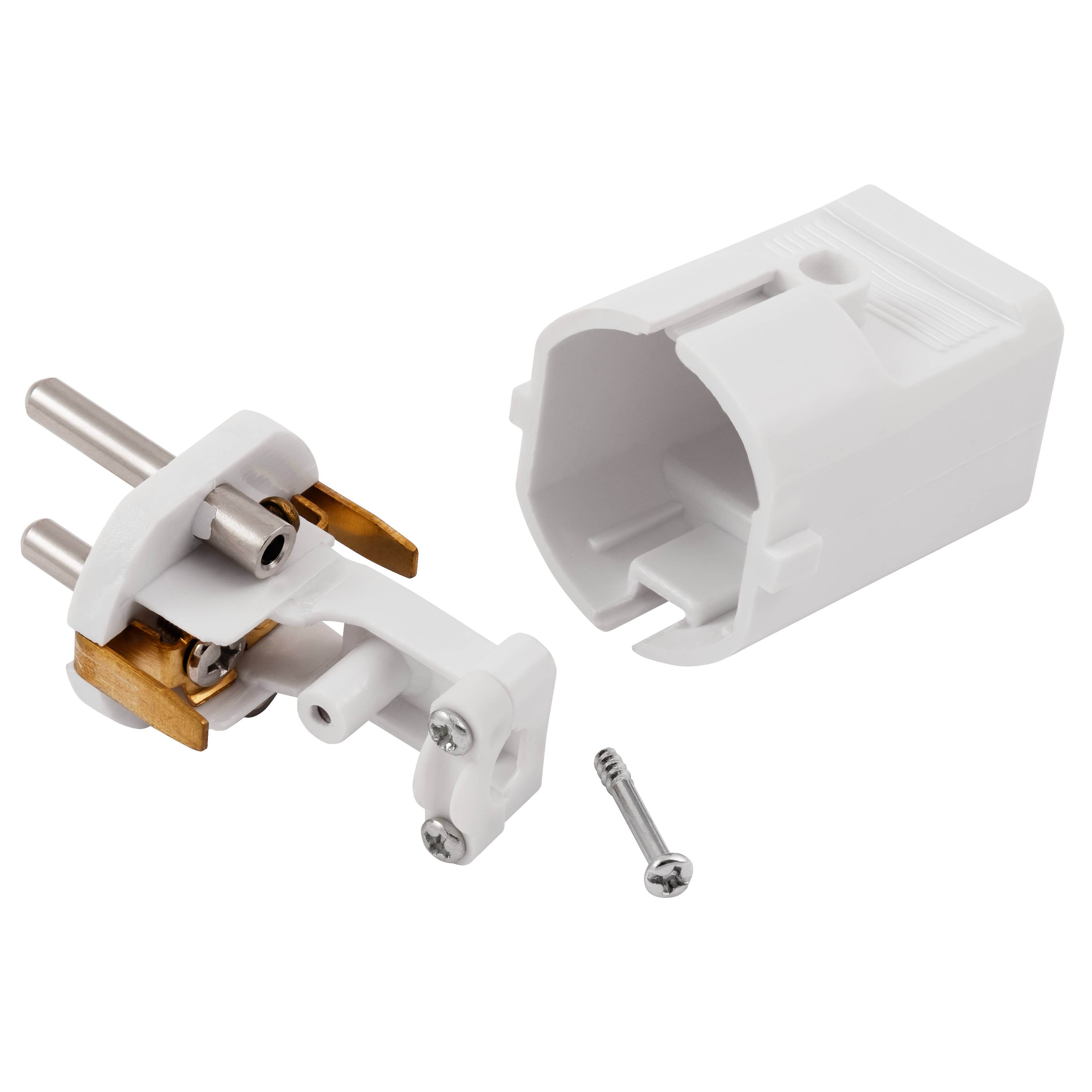 Schutzkontakt-Stecker McPower, weiß