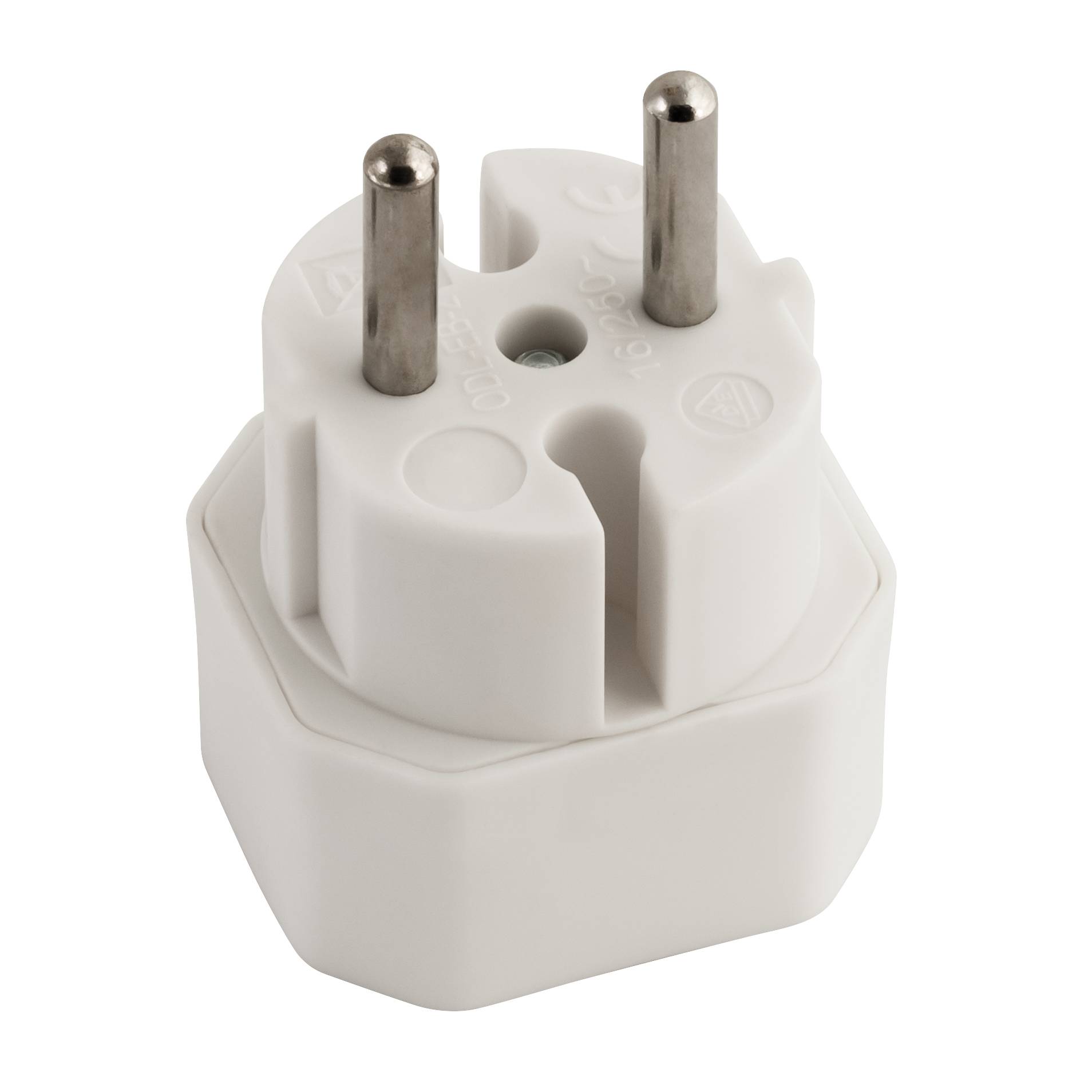 Steckdosenadapter McPower, 2x Euro, weiß