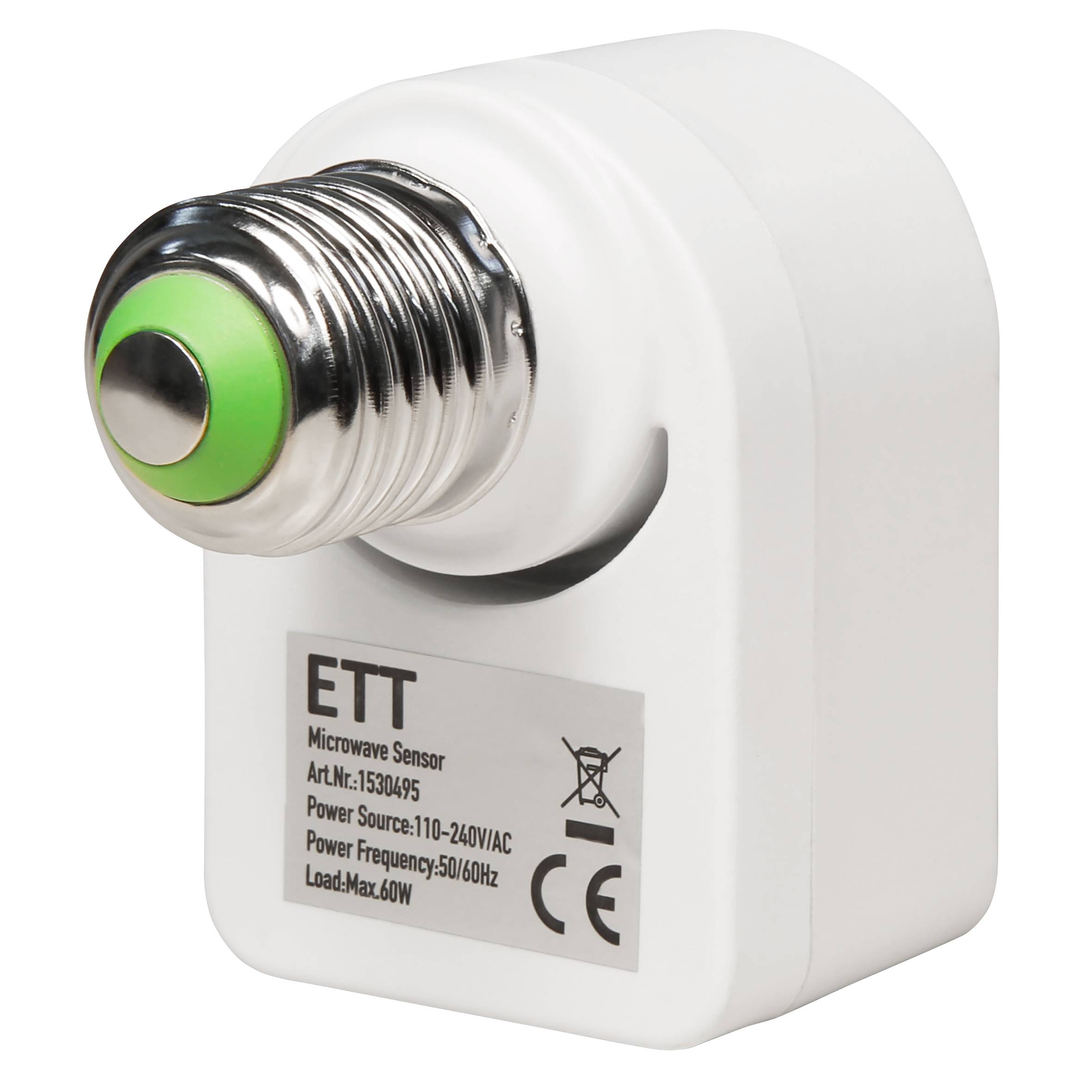 HF / Mikrowellen-Bewegungsmelder McShine mit E27 Fassung "LX751", 230V/ 60W