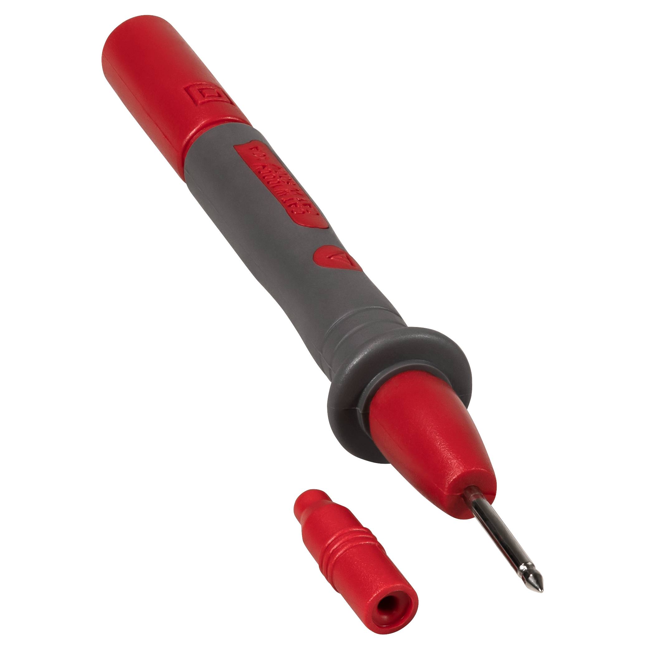 Präzisions-Prüfspitze McPower "PS 25", mit 4mm-Sicherheitskupplung, rot