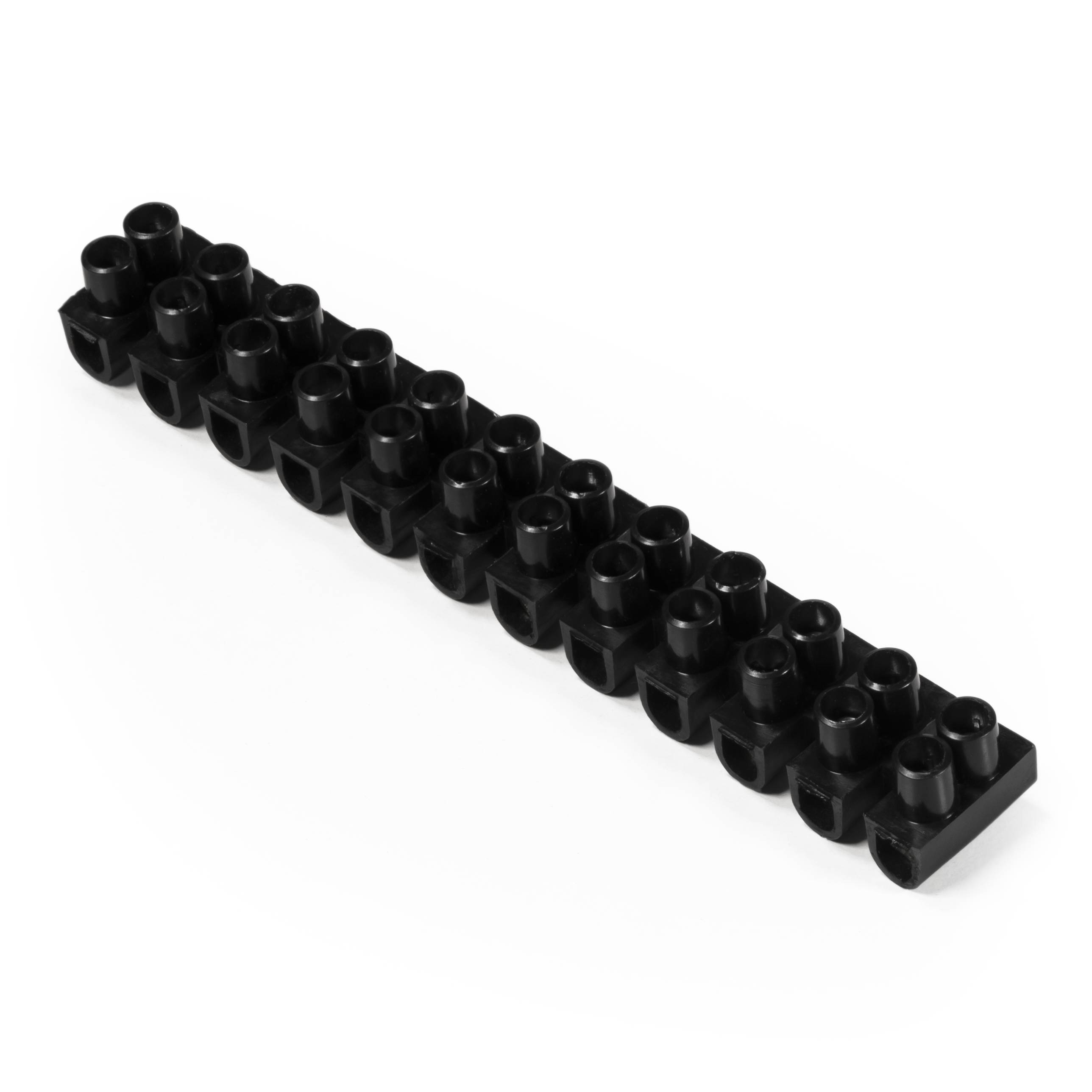 Lüsterklemme McPower, 12 Klemmen, 4,5mm², 5A, schwarz