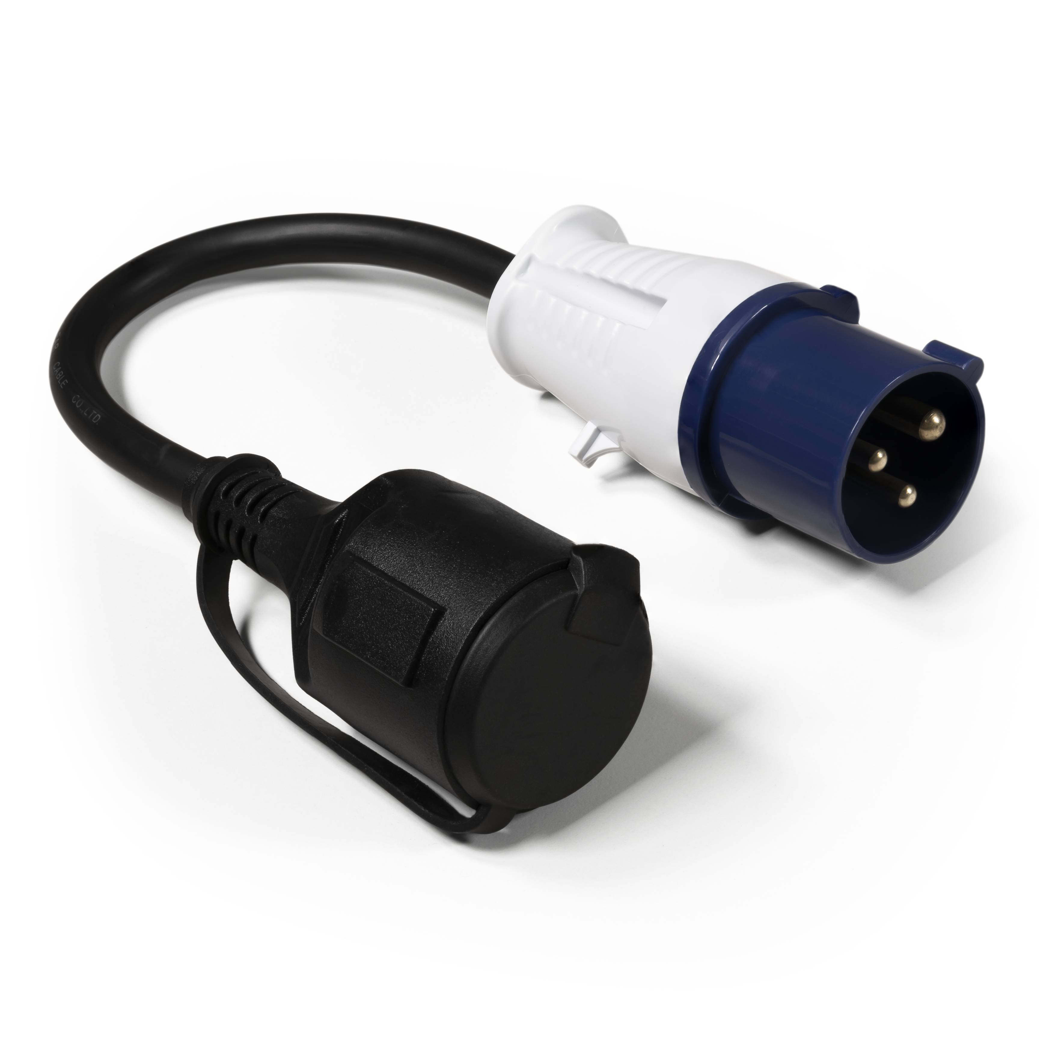 CEE-Stecker auf Schutzkontakt-Kupplung, McPower, 0,35m H07RNG 3G2,5, 230V, IP44