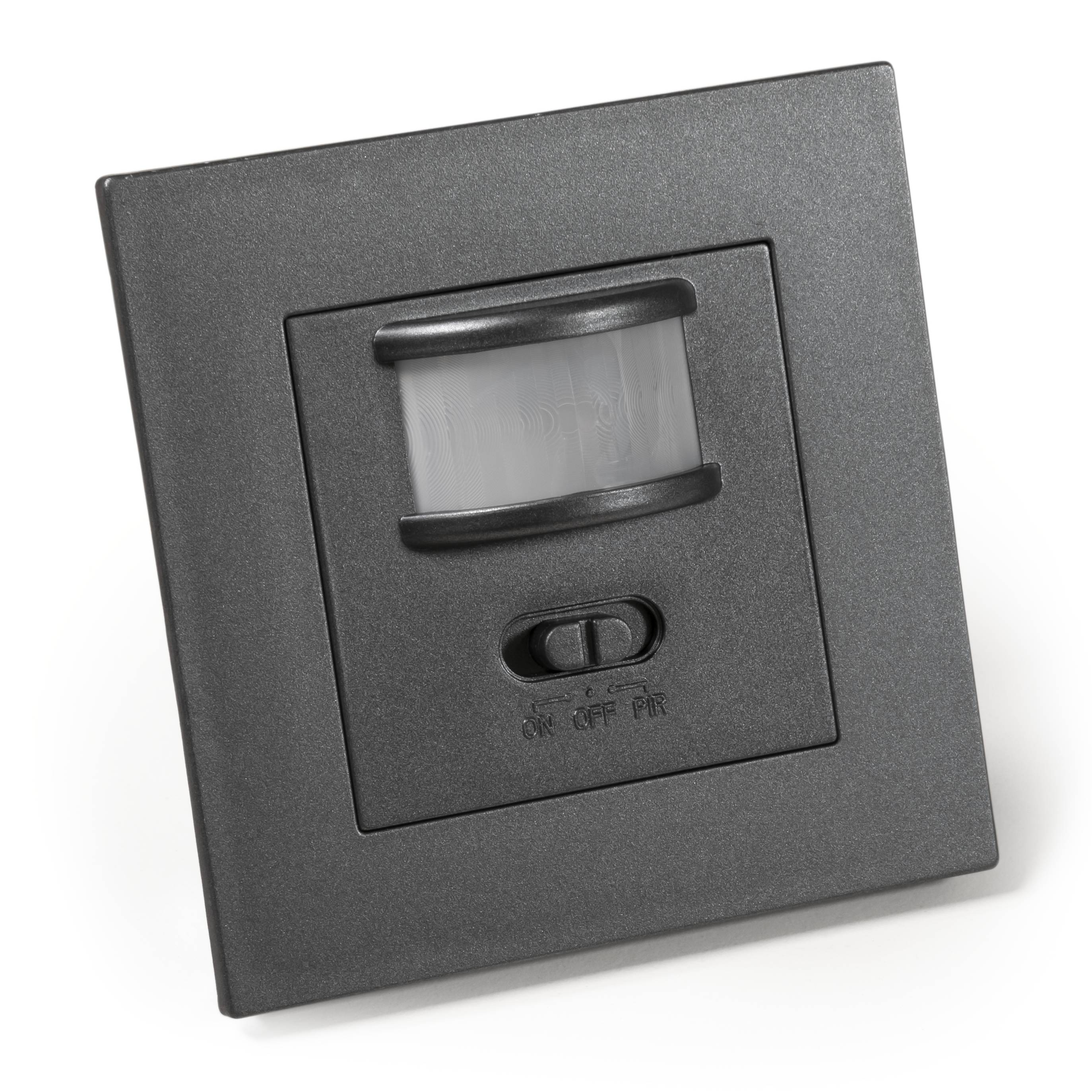 Unterputz IR Bewegungsmelder McShine "LX-23" 160°, 500W, LED geeignet, anthrazit