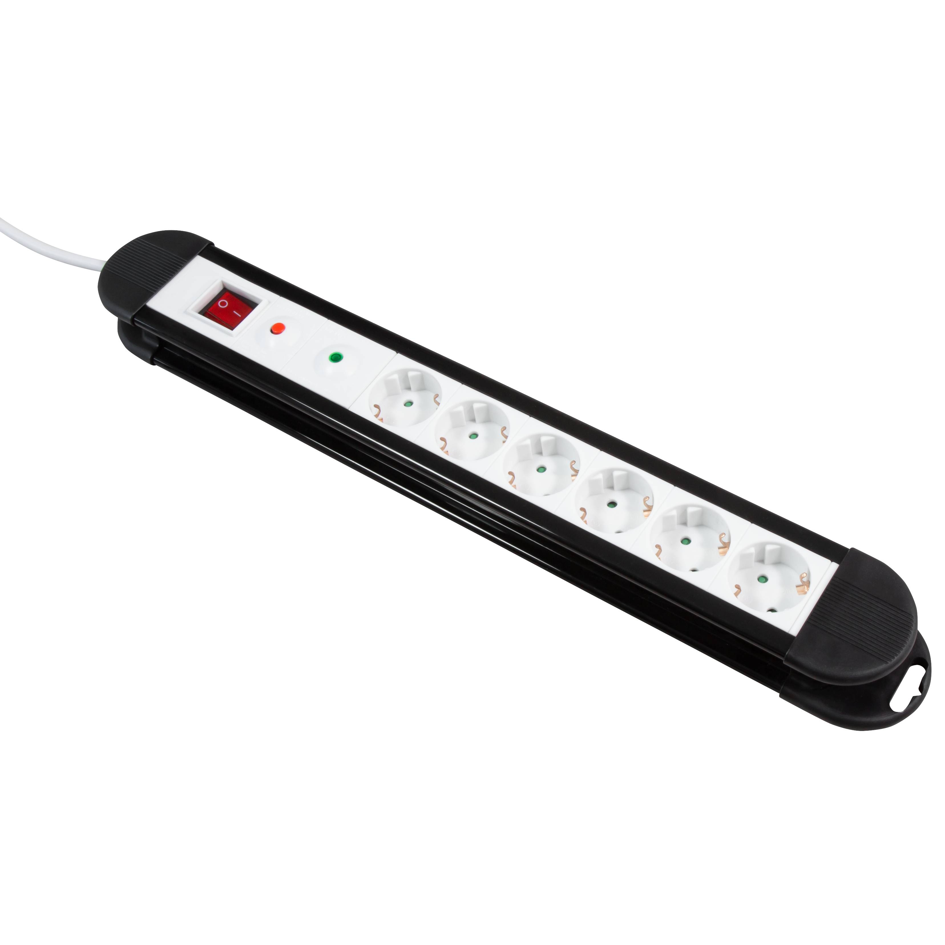 McPower - 6-fach Steckdosenleiste KL-06 Überspannungsschutz