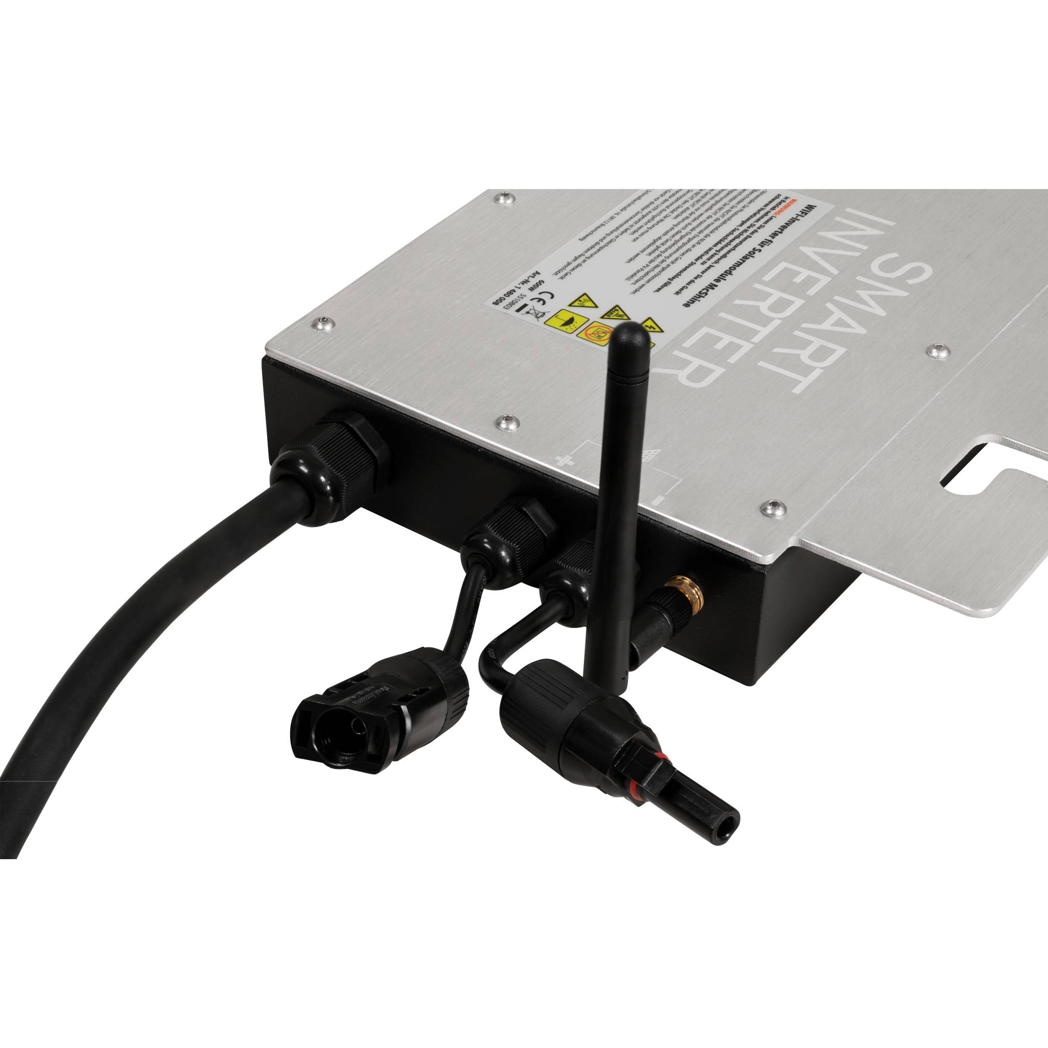 WIFI-Wechselrichter für Solarmodule McShine, 600W, App, 2m Kabel