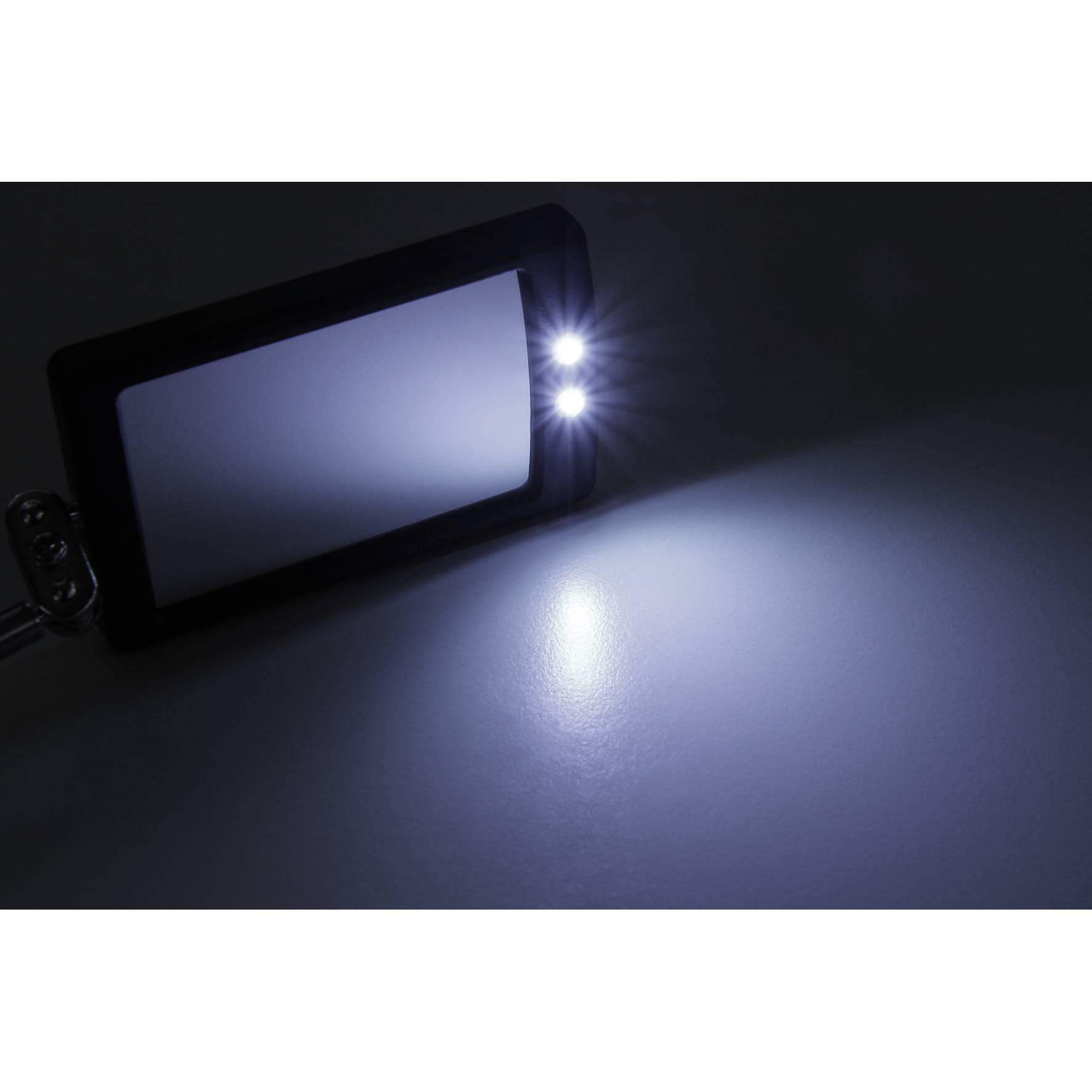 Spiegel Werkzeug McPower mit LED, Teleskop 28-80cm, Spiegel 40x65mm