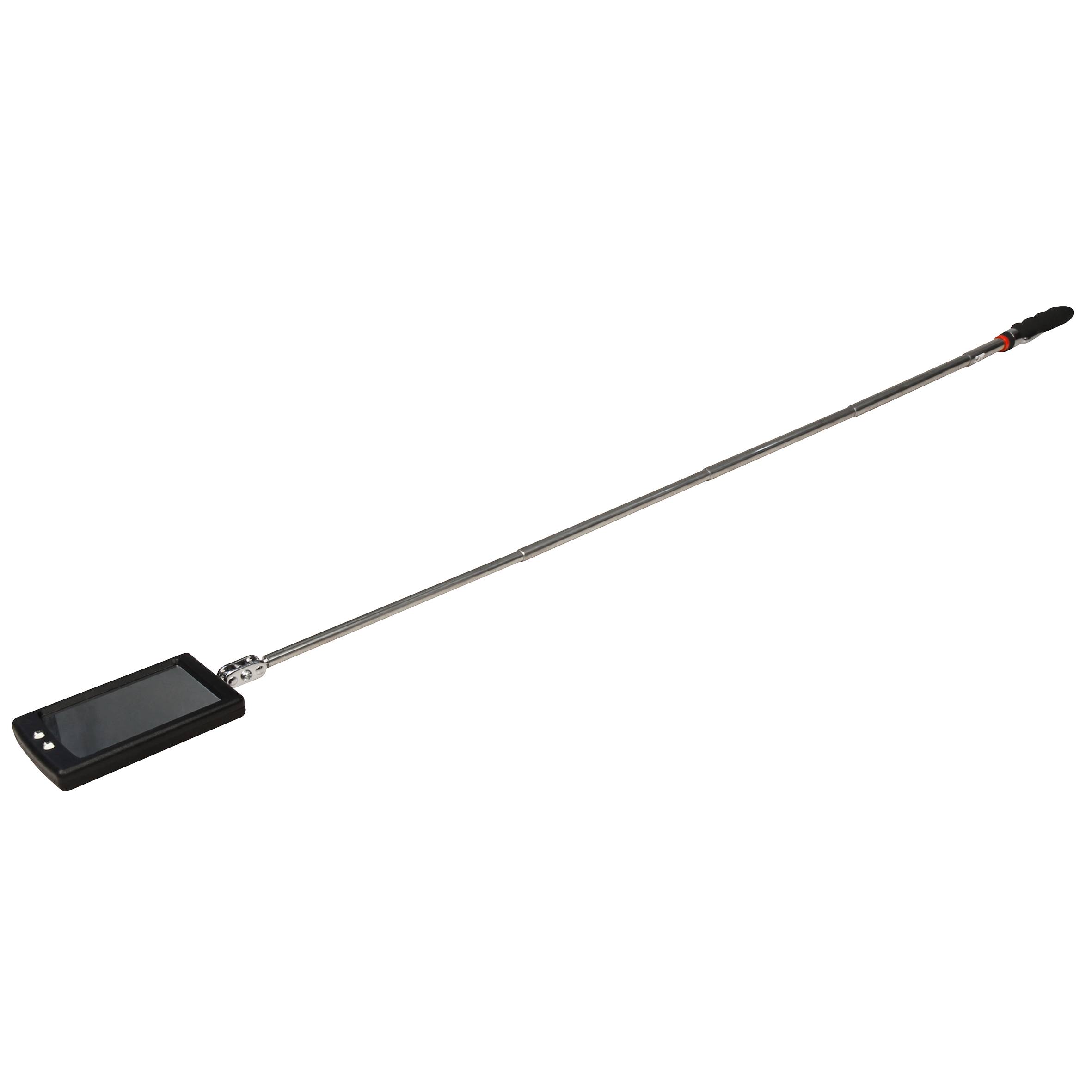 Spiegel Werkzeug McPower mit LED, Teleskop 28-80cm, Spiegel 40x65mm