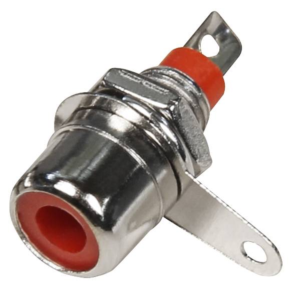 Cincheinbaubuchse HOLLYWOOD, rot, Lötanschluss