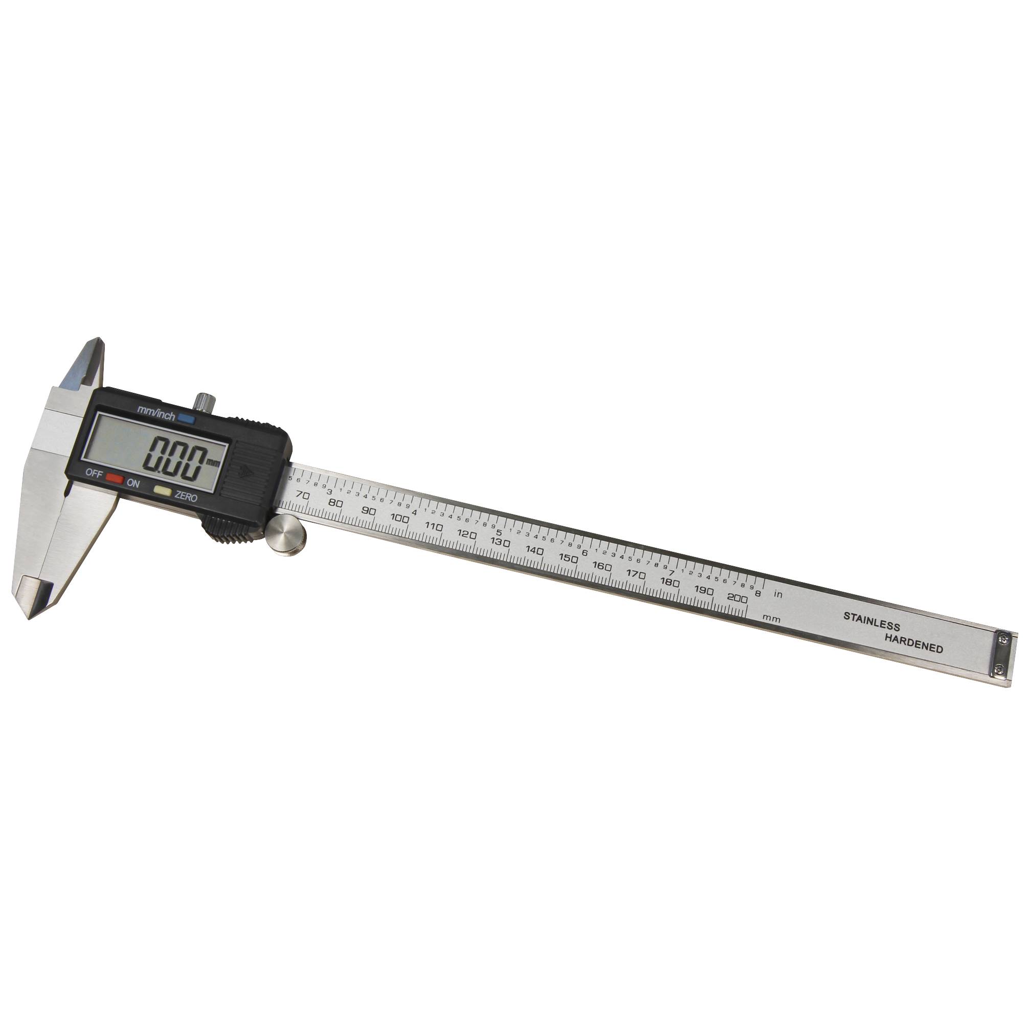 digitale Schieblehre McPower "MS-200" 200mm, LC-Display, mm und inch