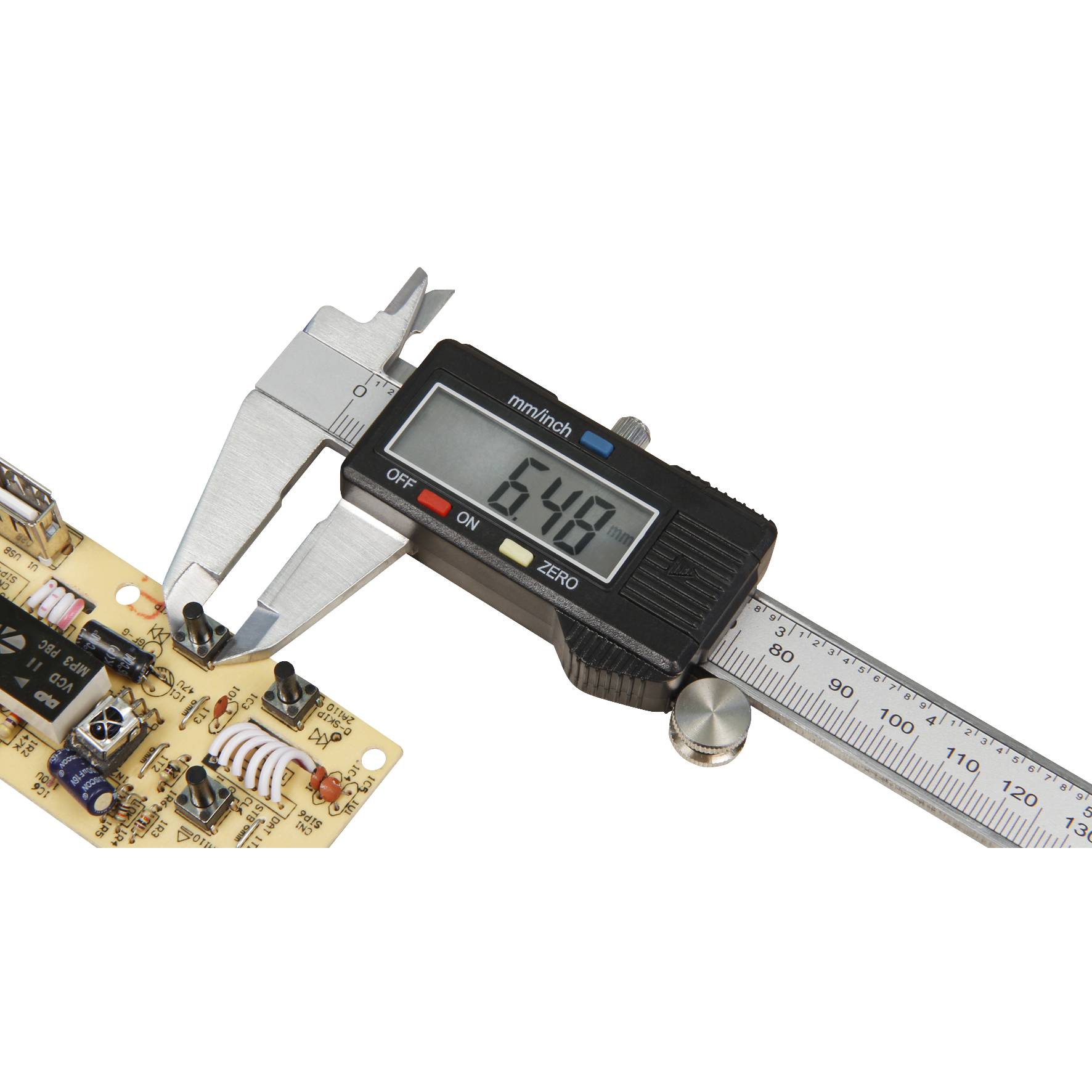 digitale Schieblehre McPower "MS-200" 200mm, LC-Display, mm und inch