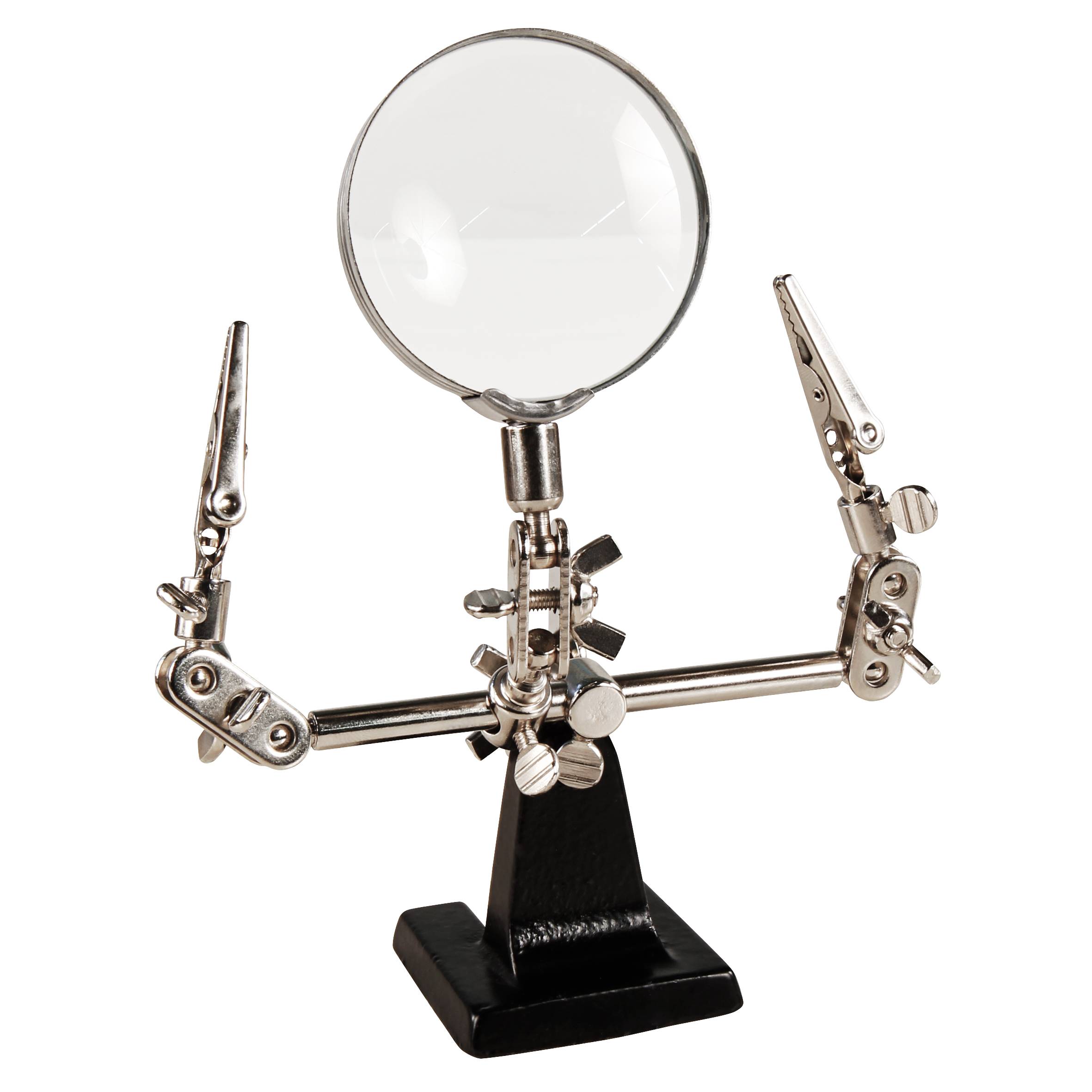 Dritte Hand mit Lupe McPower, 2-fache Vergrößerung, 46 mm-Ø