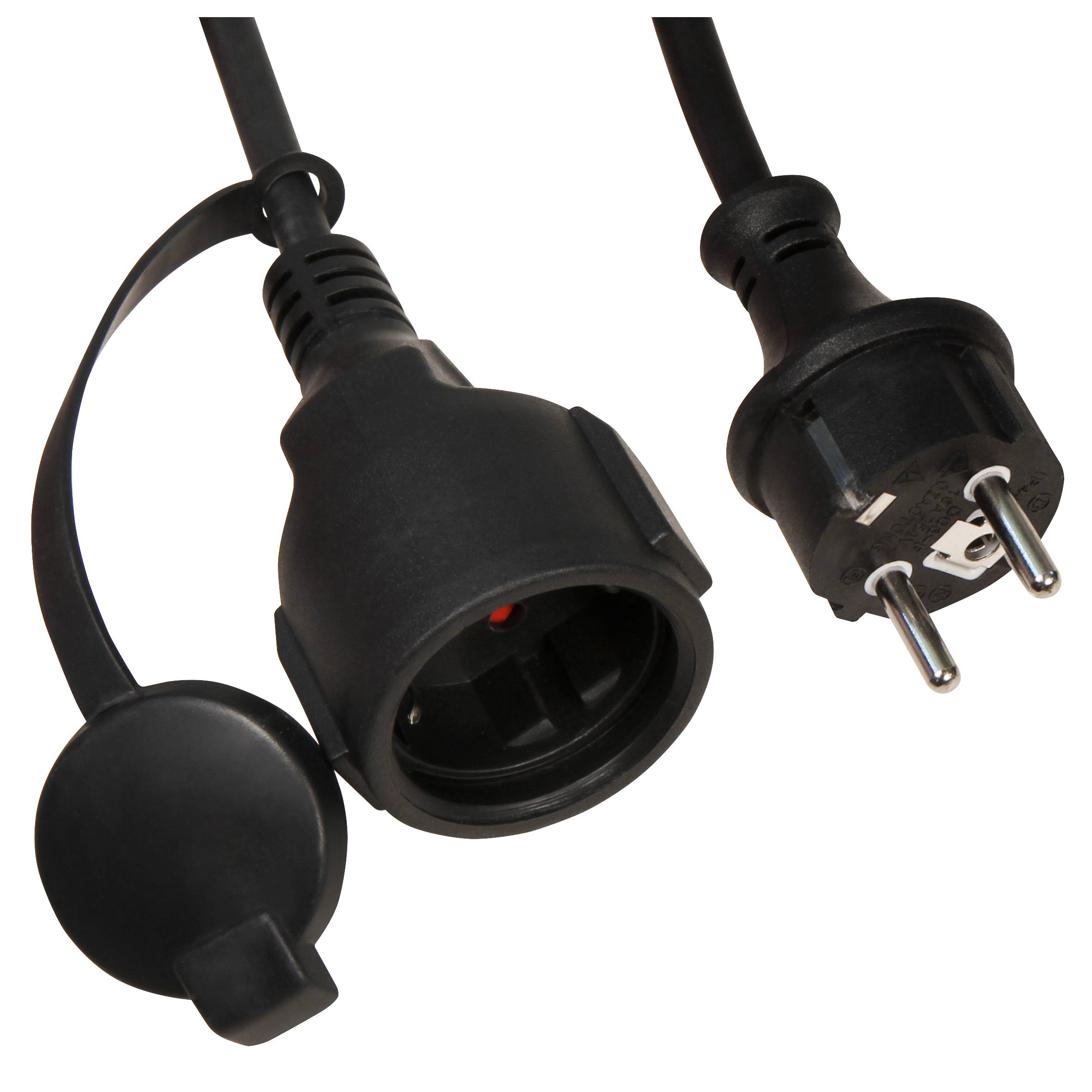 Zwischenstecker McPower mit Dämmerungsschalter, IP44, Zeitschaltuhr (1-9 Std.)