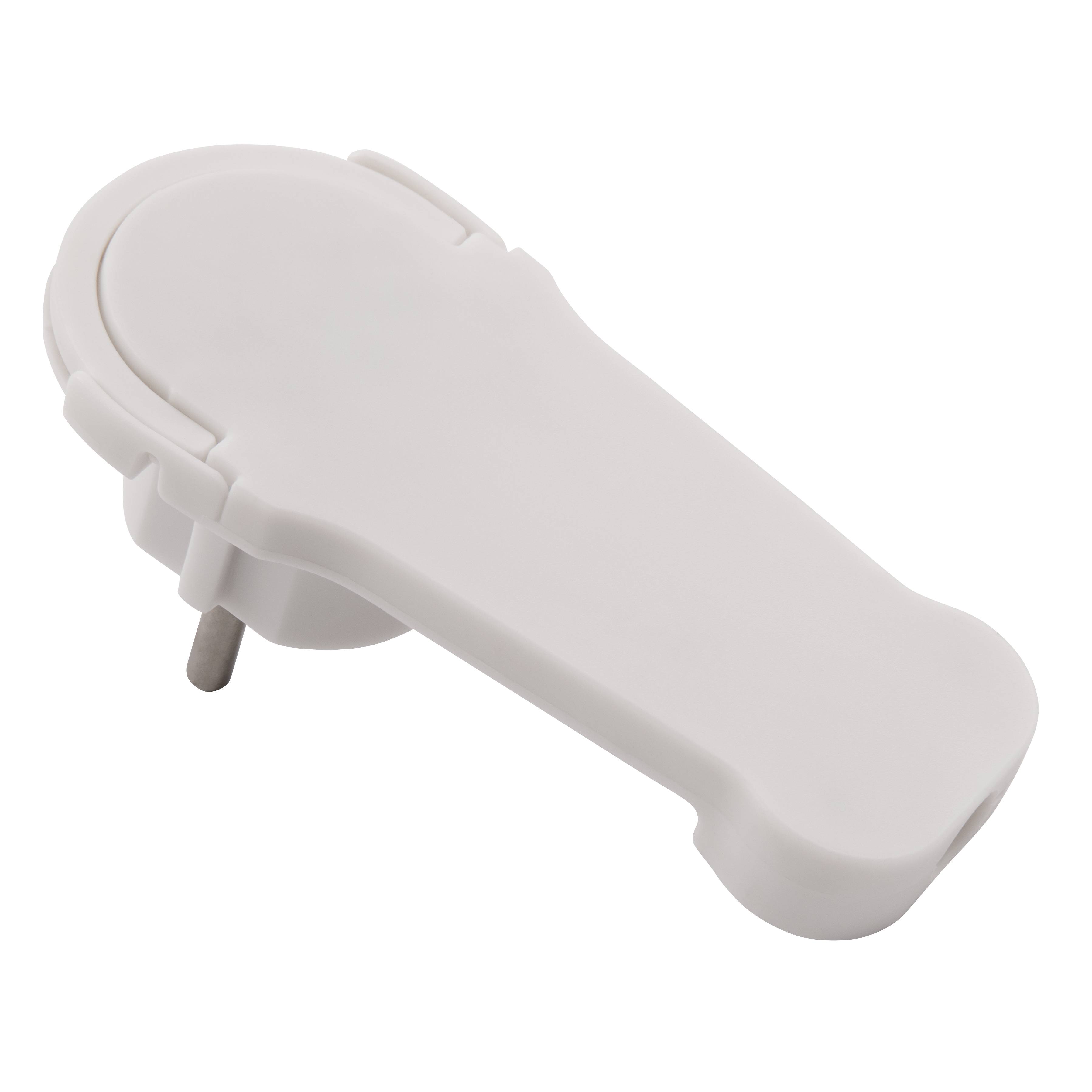 Schutzkontakt-Winkelstecker McPower extra flach, Handgriff, Zugentlastung